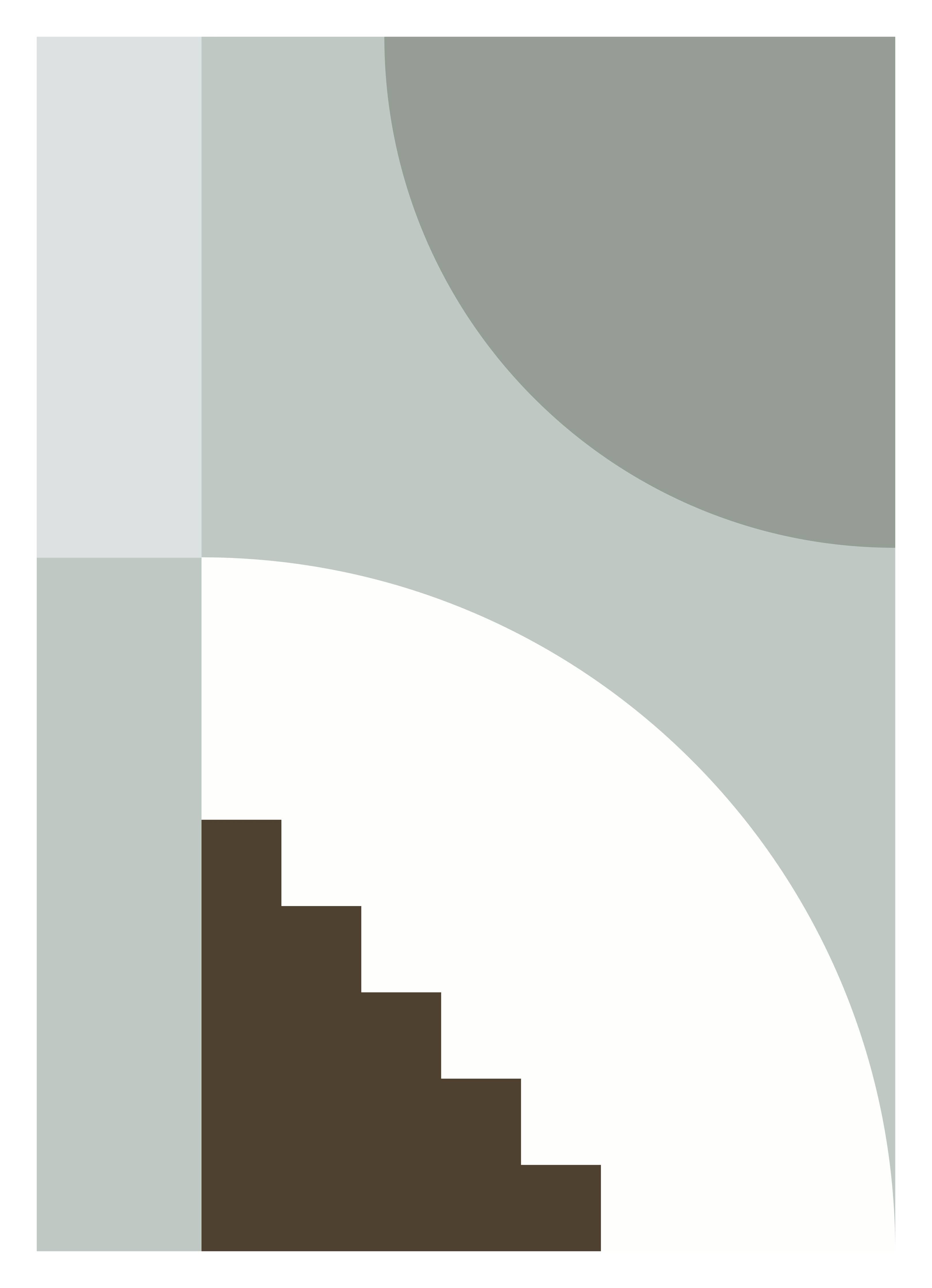 Große Wandbilder-Graue Geometrie für Wandkunst