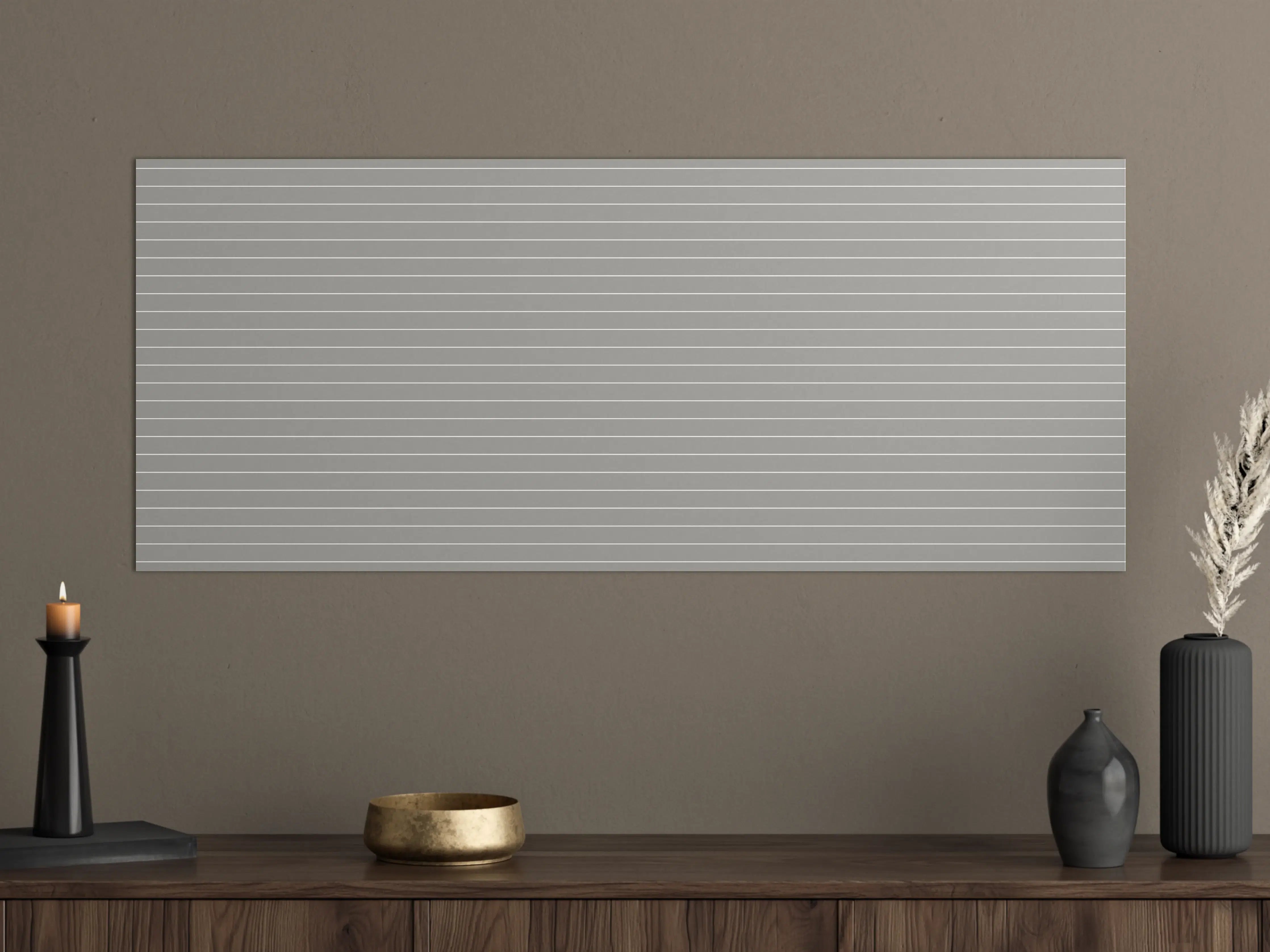Große Wandbilder - Graue Linienstruktur mit modernen Vibes