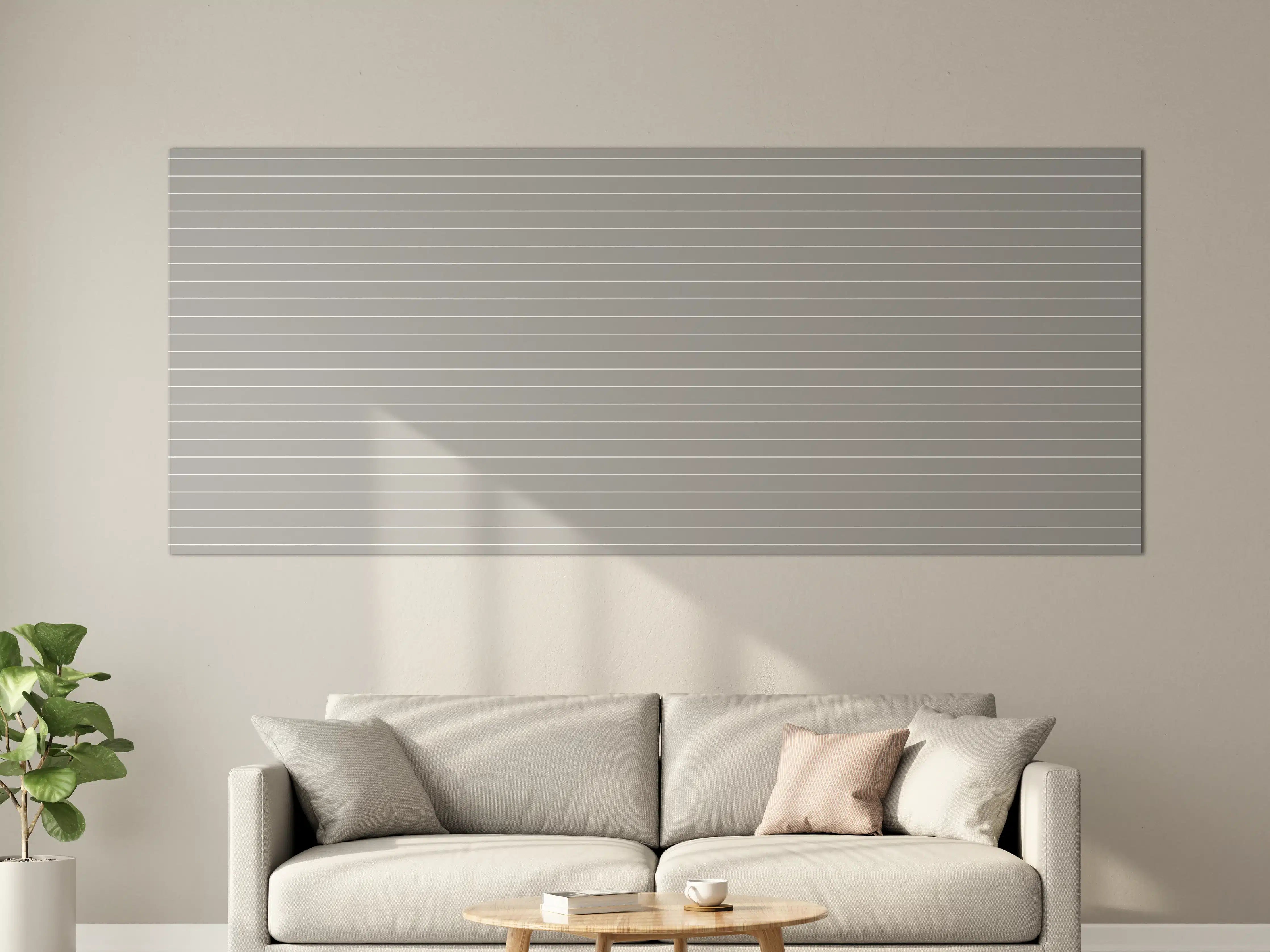 Große Wandbilder - Graue Linienstruktur mit modernen Vibes