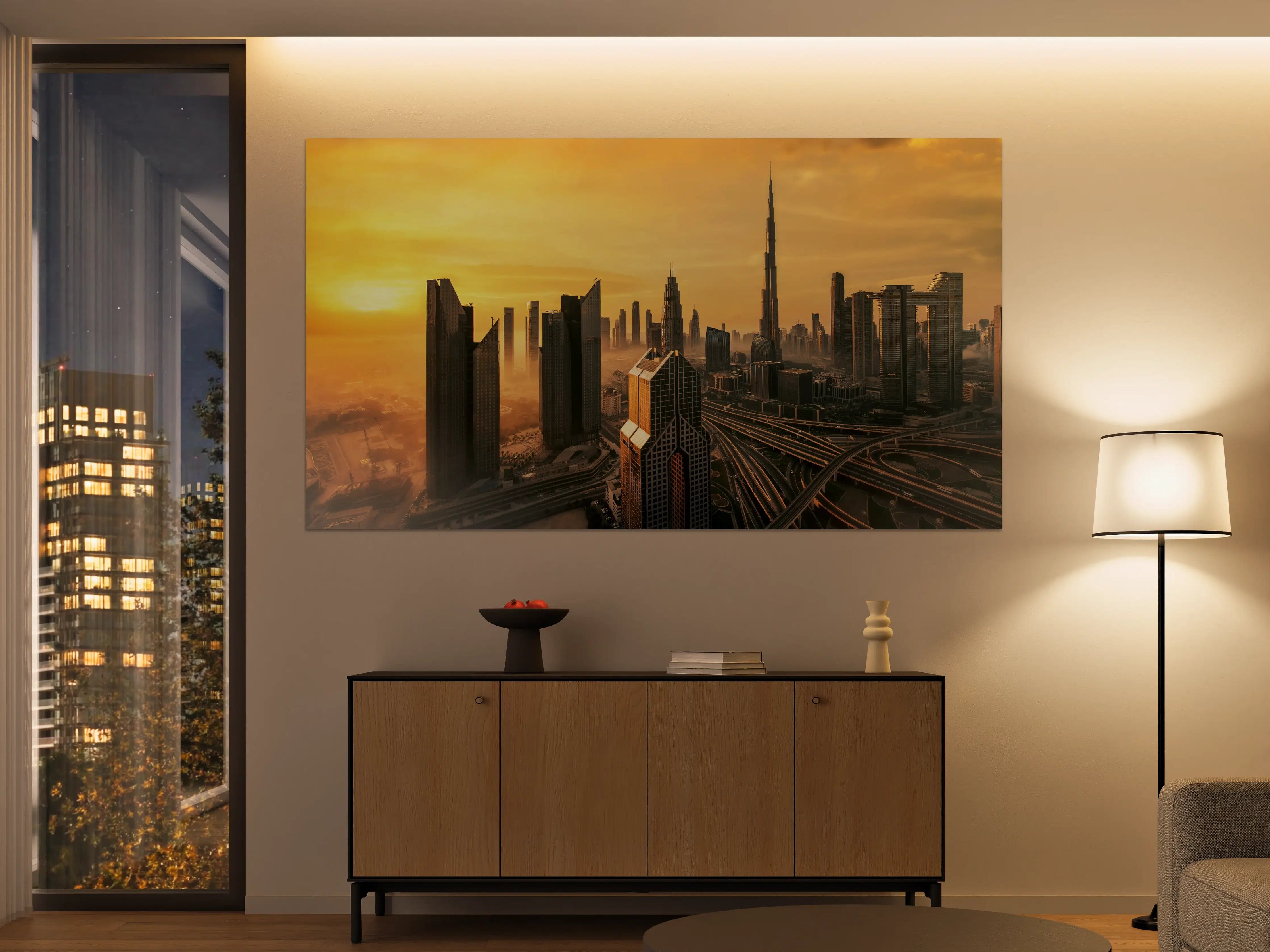 Große Wandbilder - Graue Morgenhorizonte