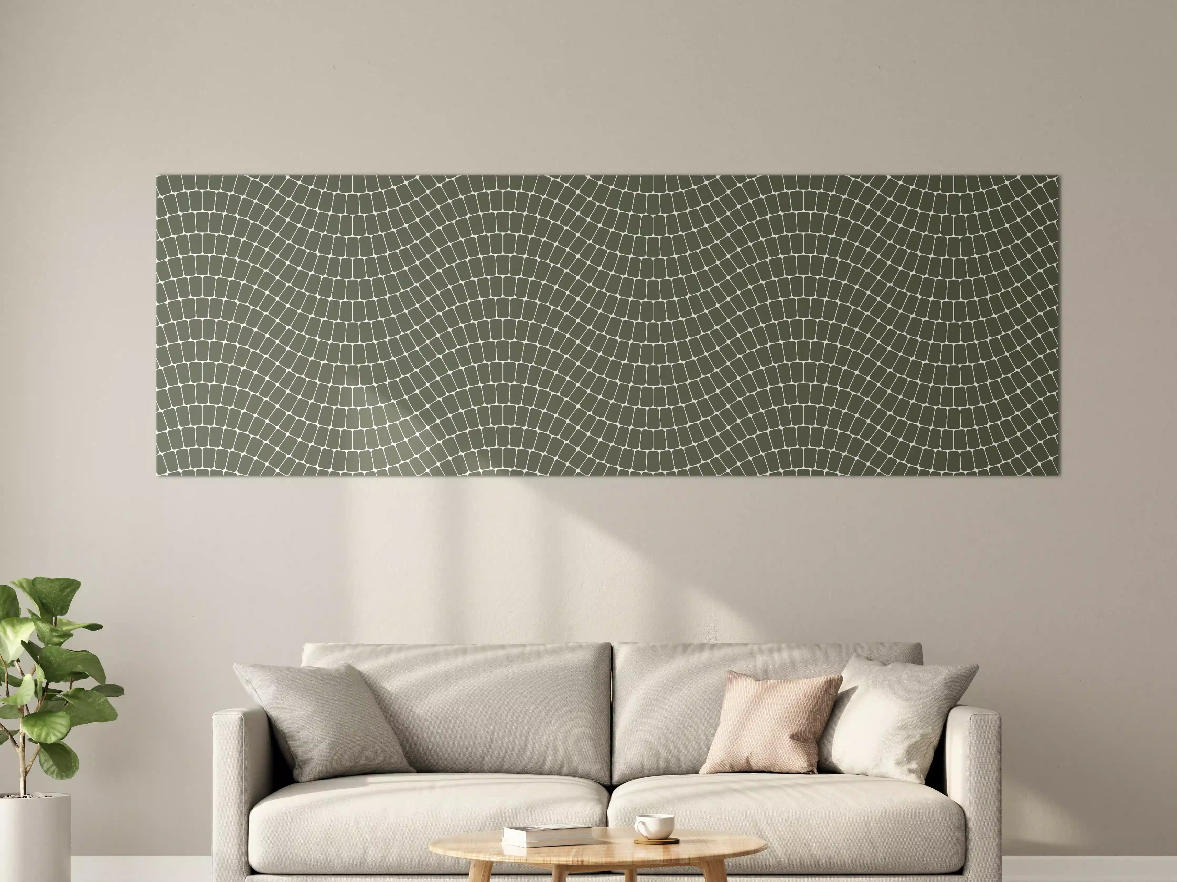 Große Wandbilder - Graue Mosaik-Kachelstruktur