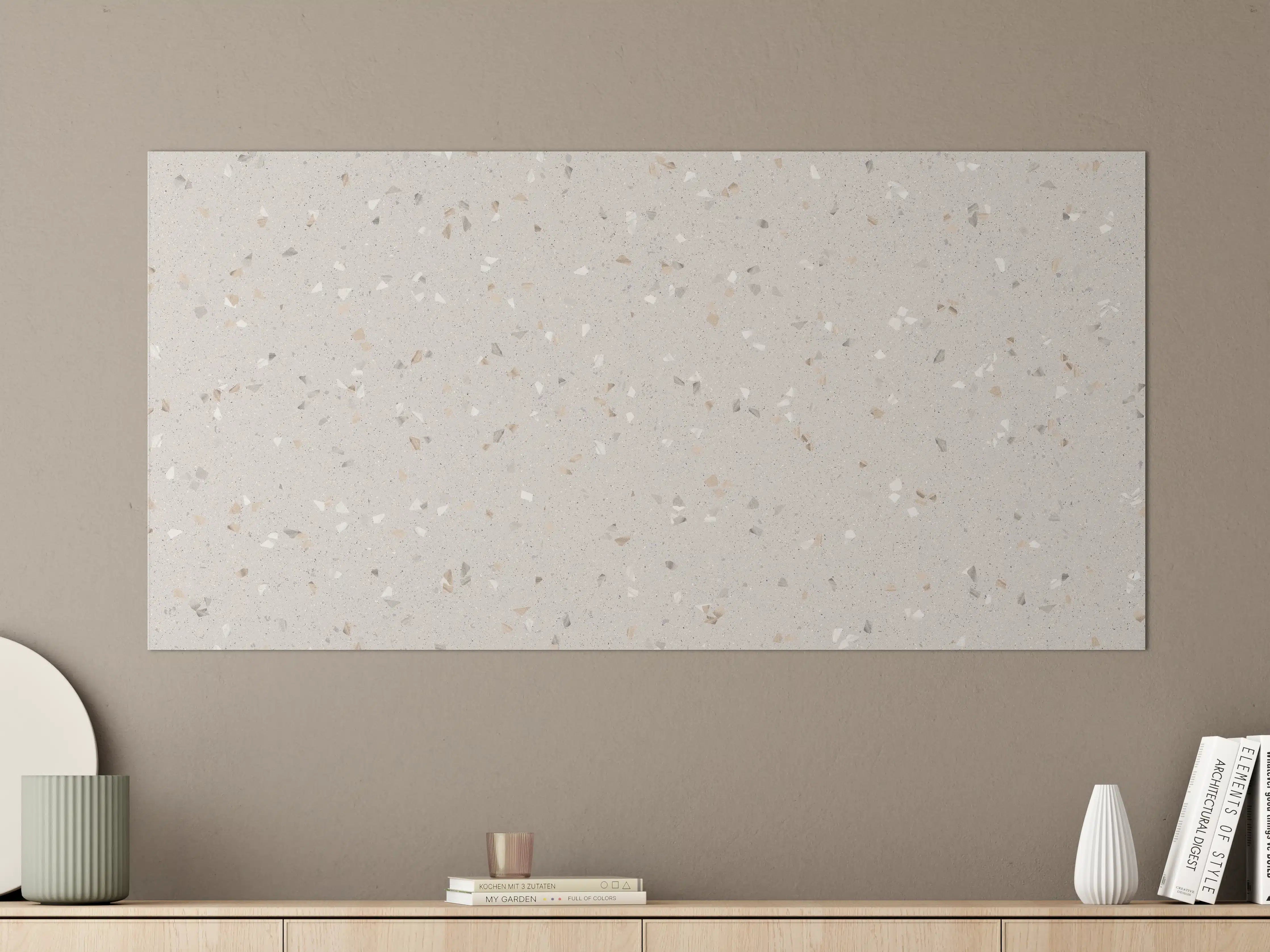 Große Wandbilder - Graue Mosaiksteine 