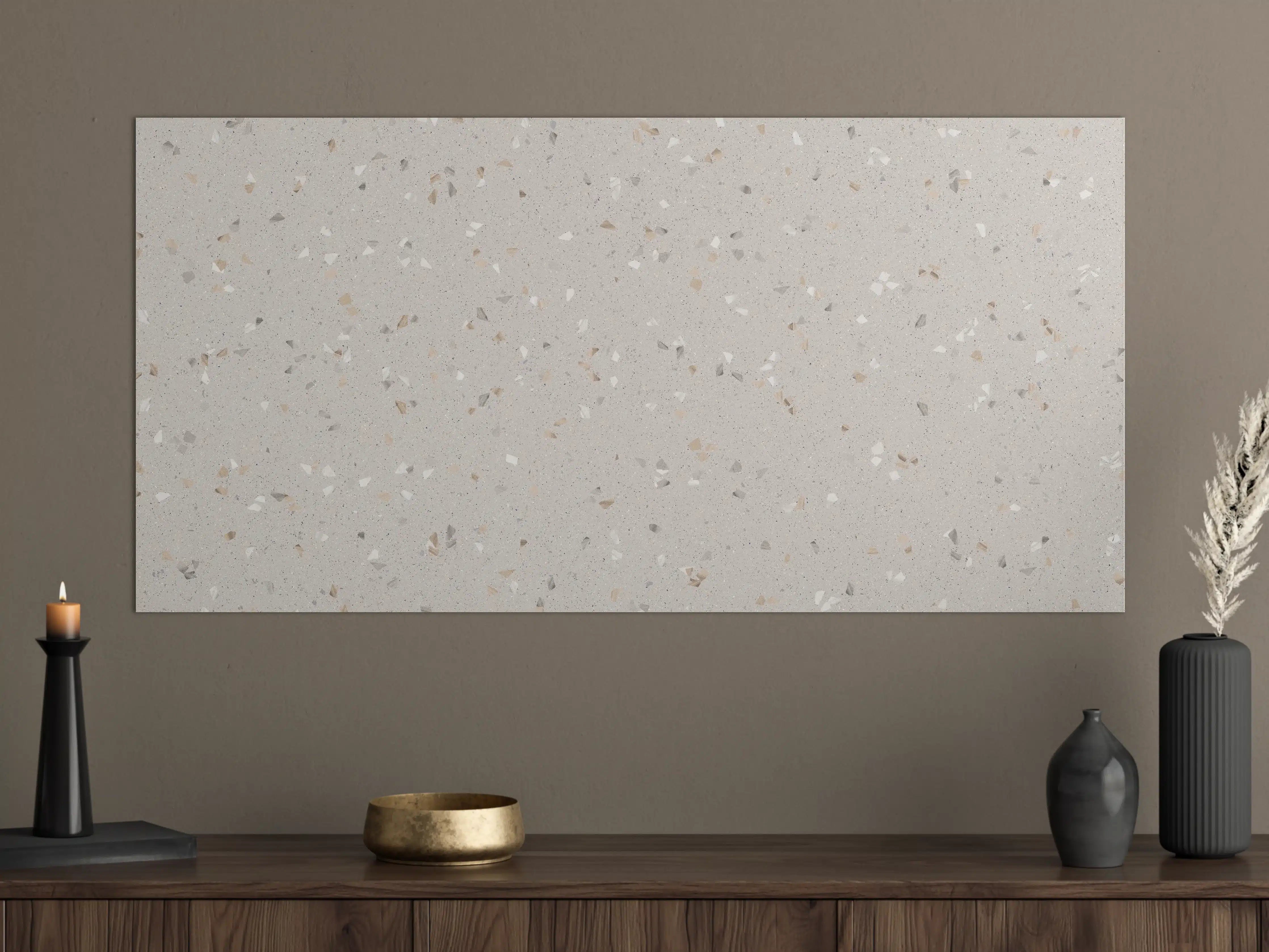 Große Wandbilder - Graue Mosaiksteine 
