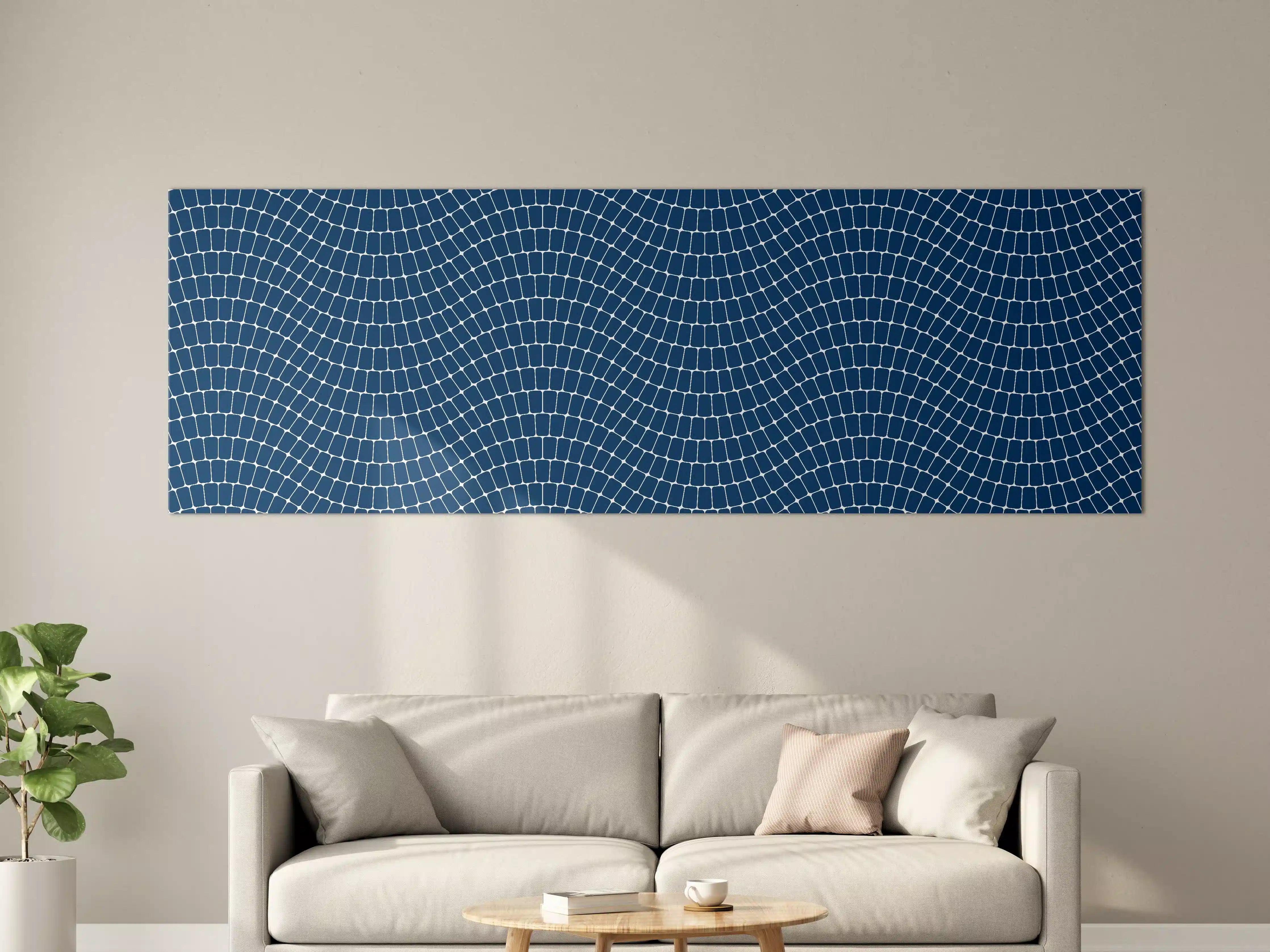 Große Wandbilder - Graue Mosaikträume