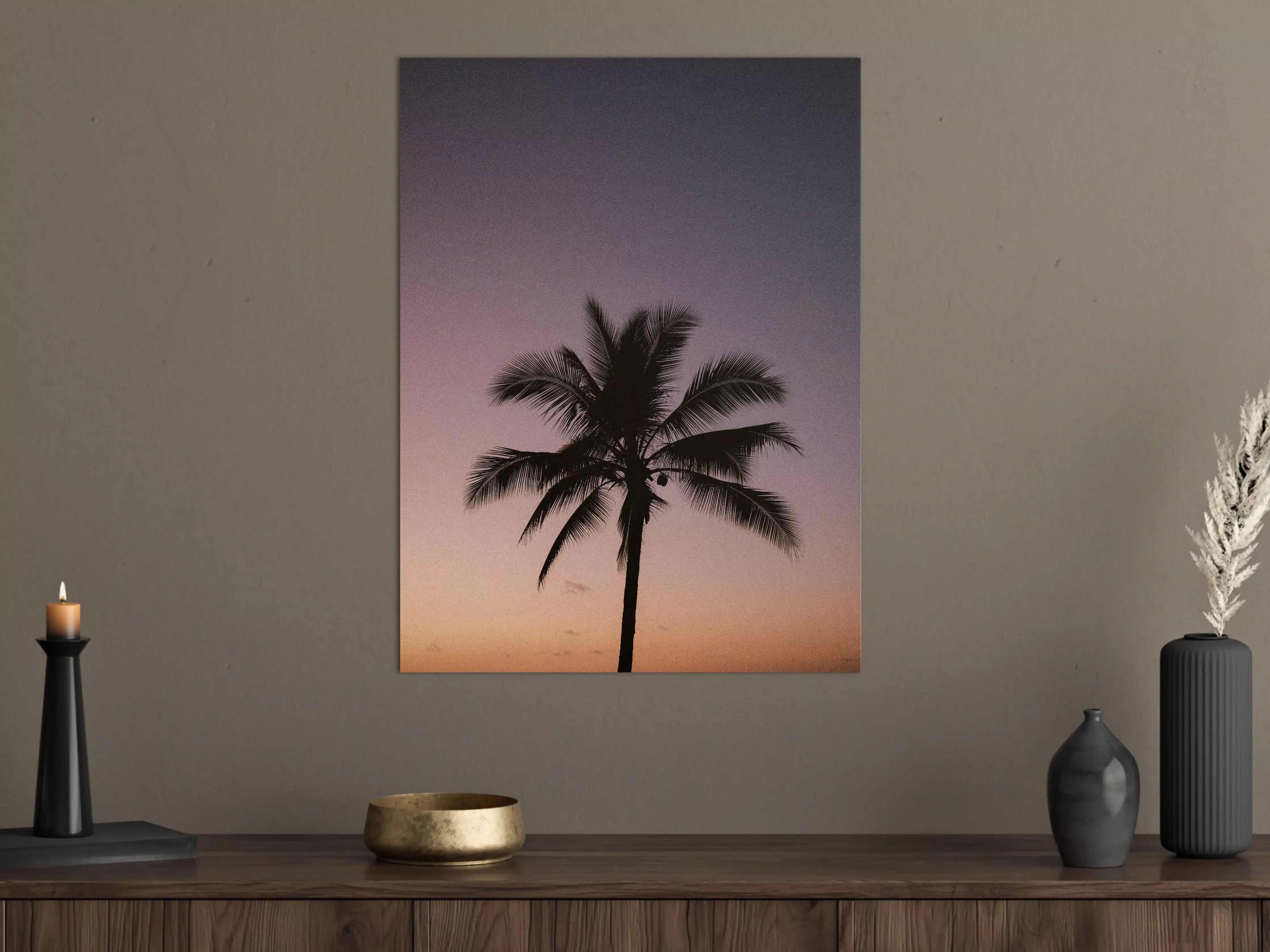 Große Wandbilder - Graue Schatten am Abendstrand