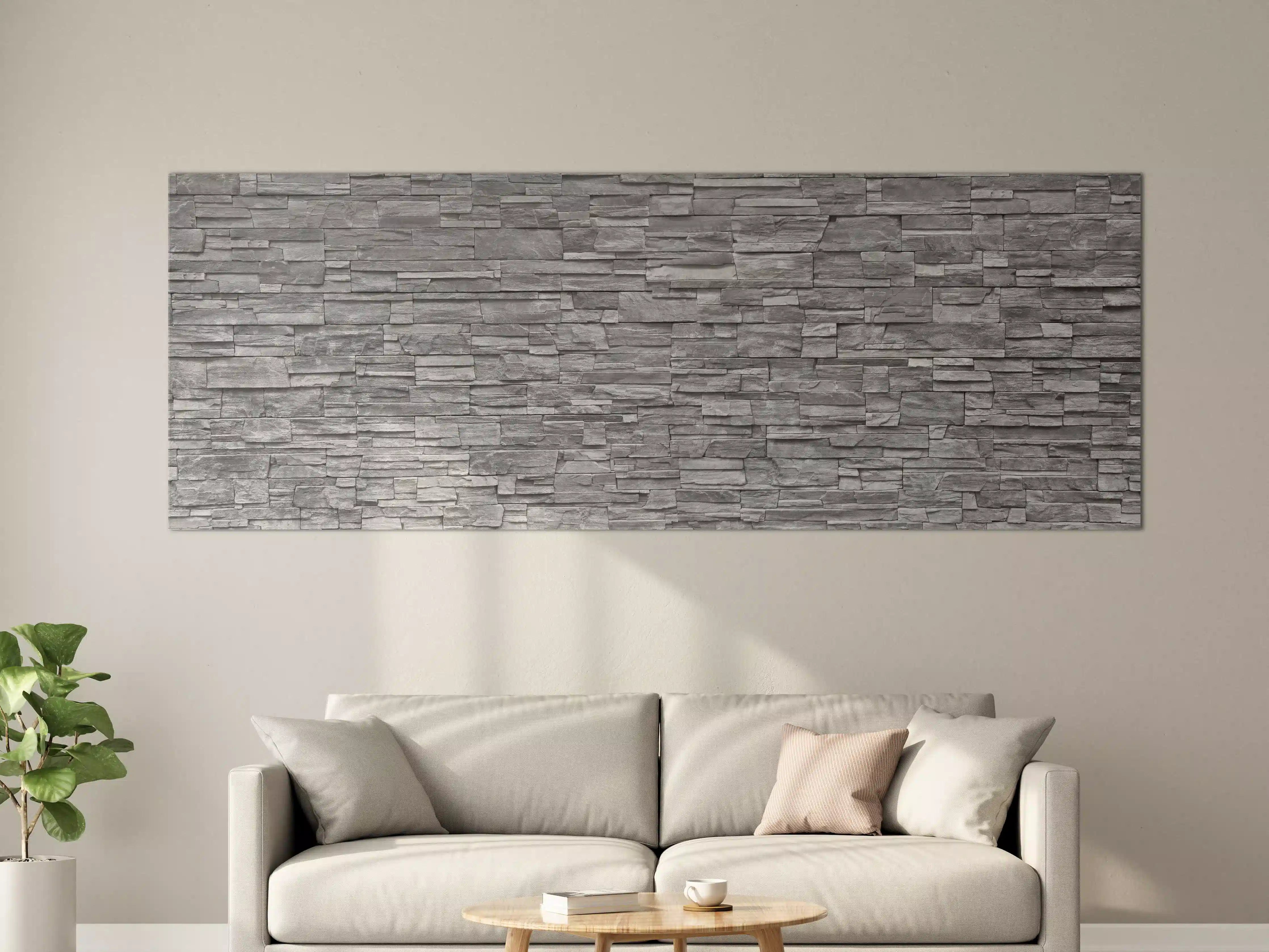 Große Wandbilder - Graue Steinwand