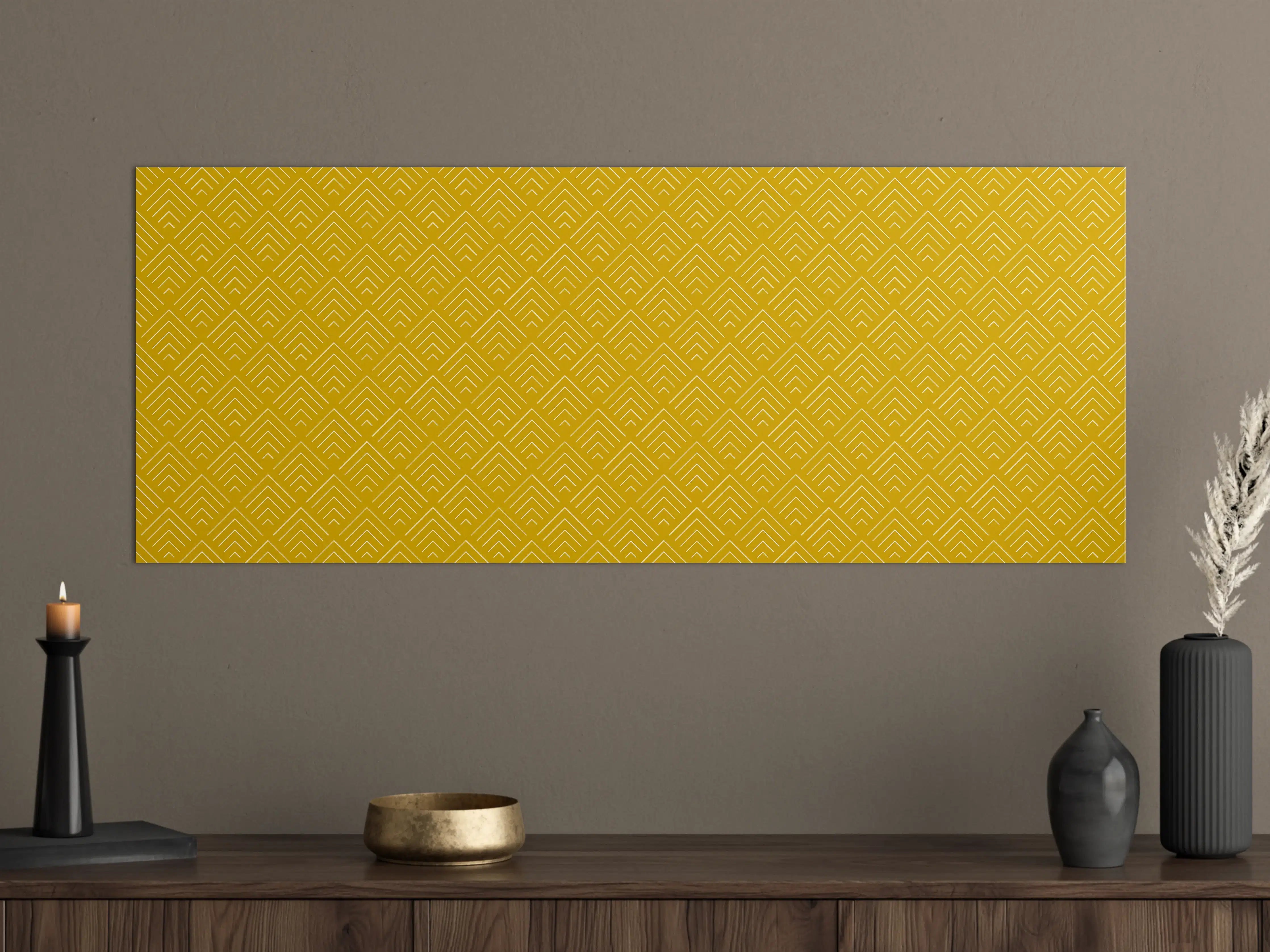 Große Wandbilder - Graue geometrische Musterfantasie
