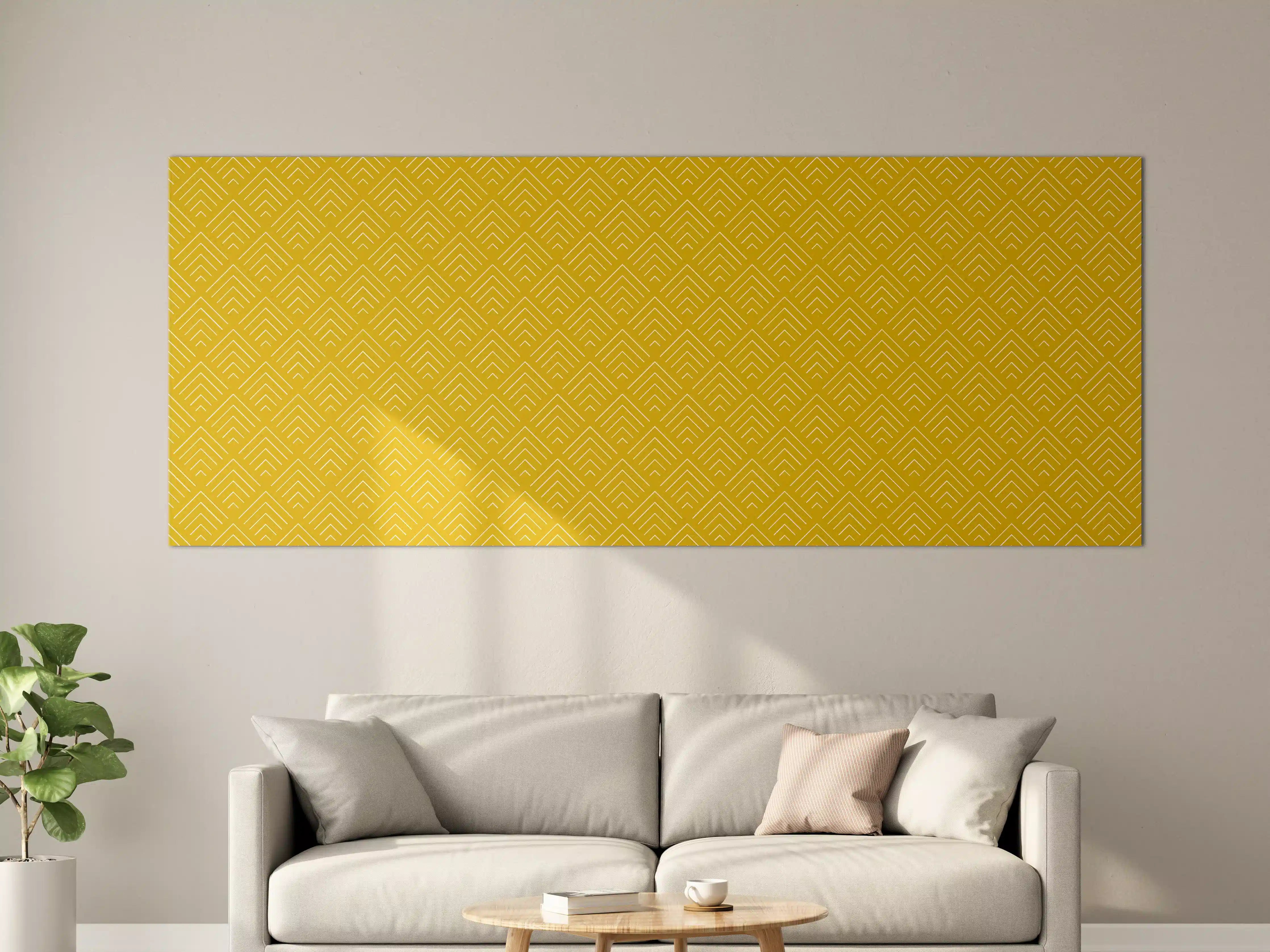 Große Wandbilder - Graue geometrische Musterfantasie