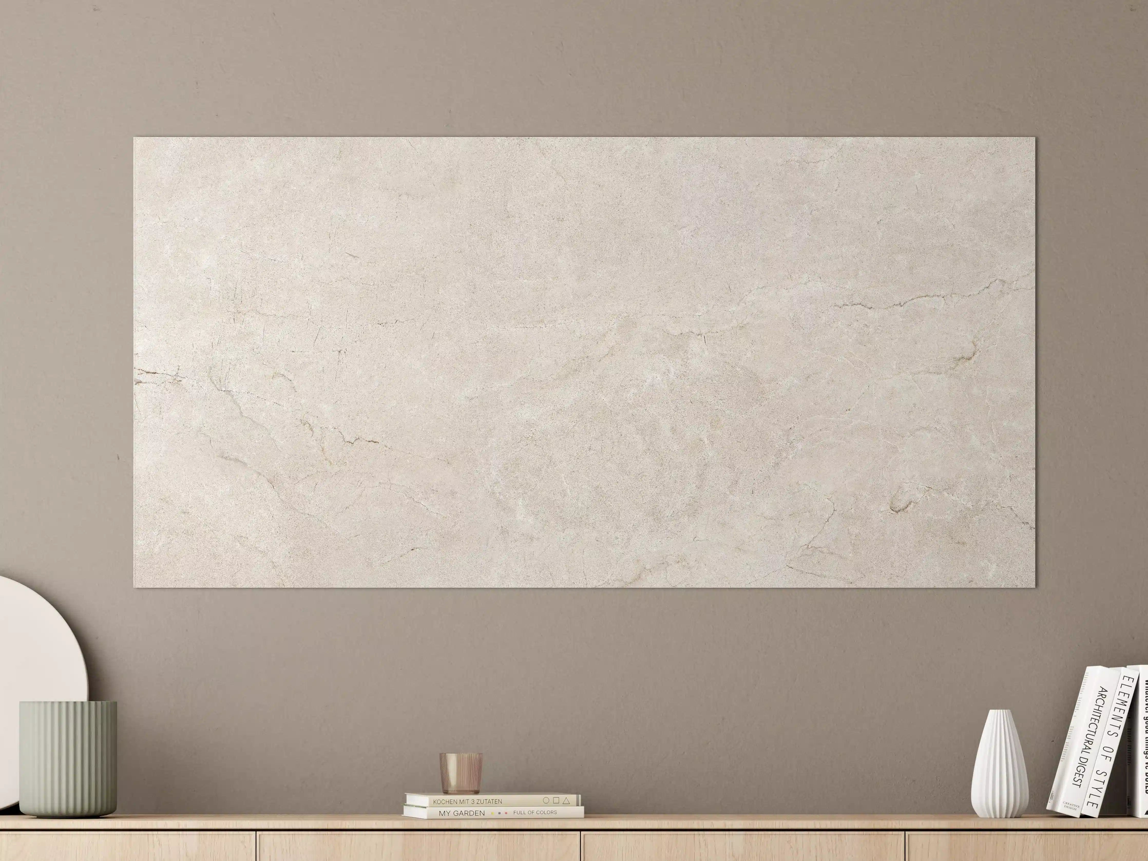 Große Wandbilder - Grauer Marmor auf steinigem Hintergrund