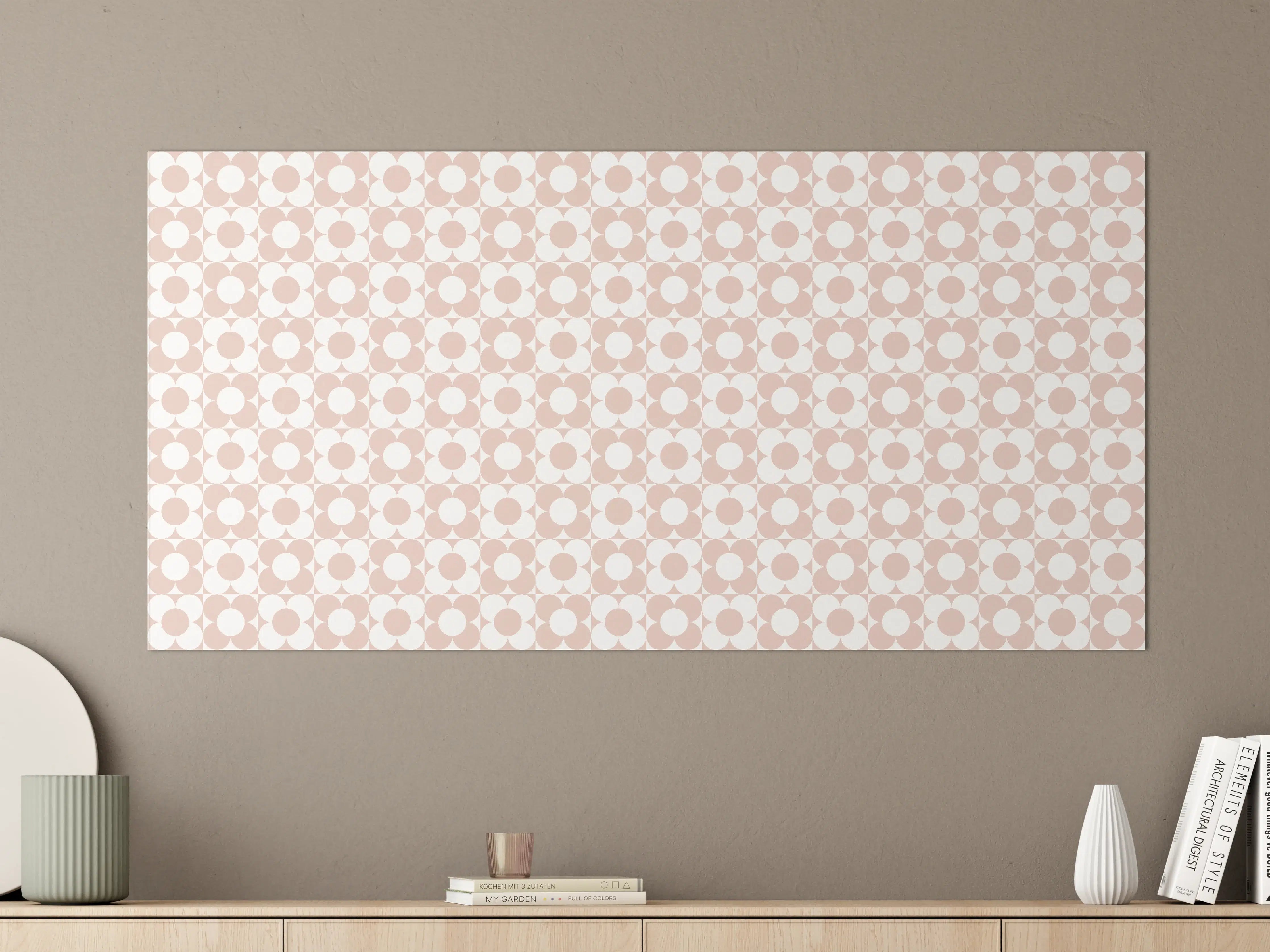 Große Wandbilder - Graues Geometrie-Motiv