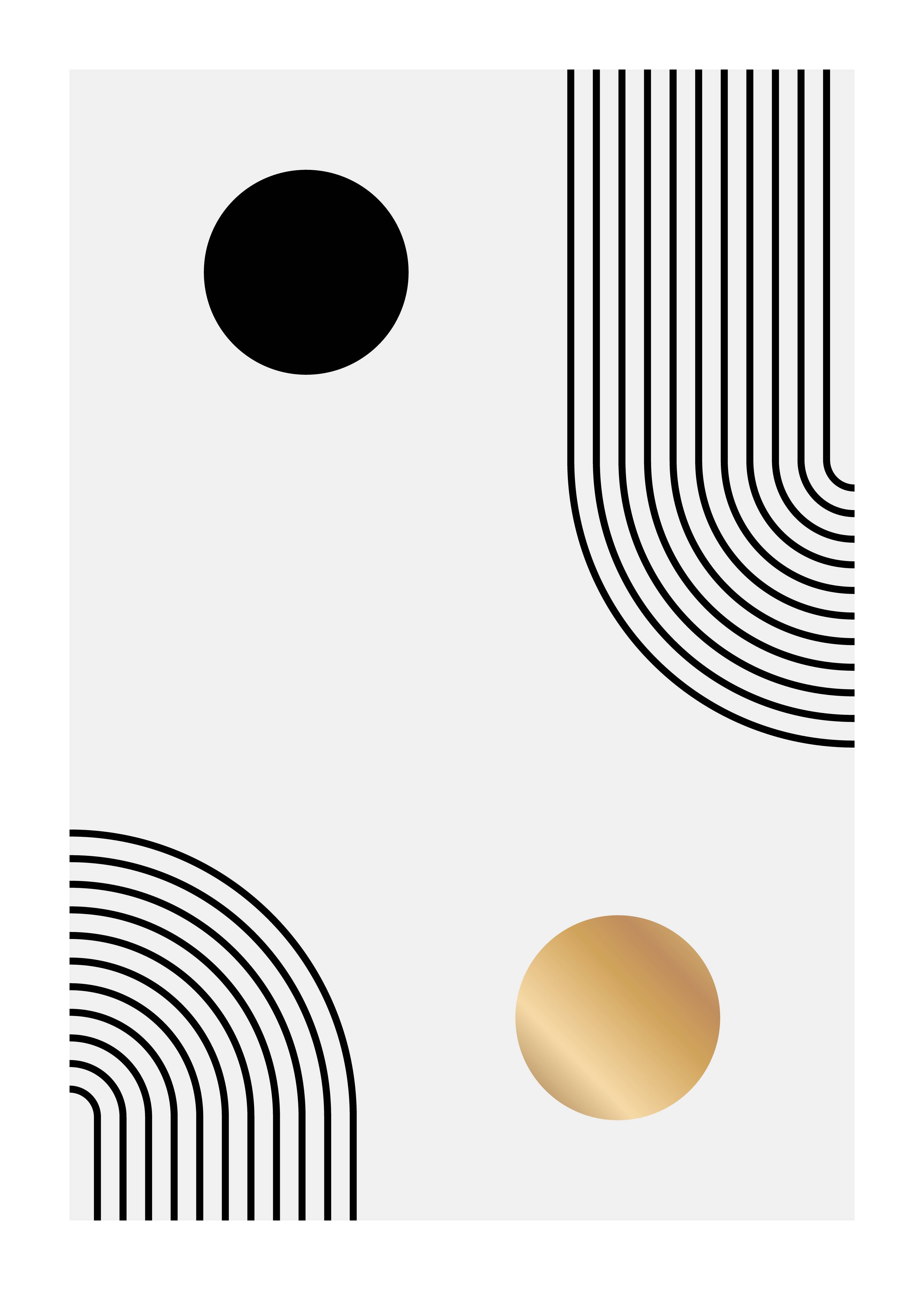 Große Wandbilder-Graues Weiß: Geometrische Wandkunst