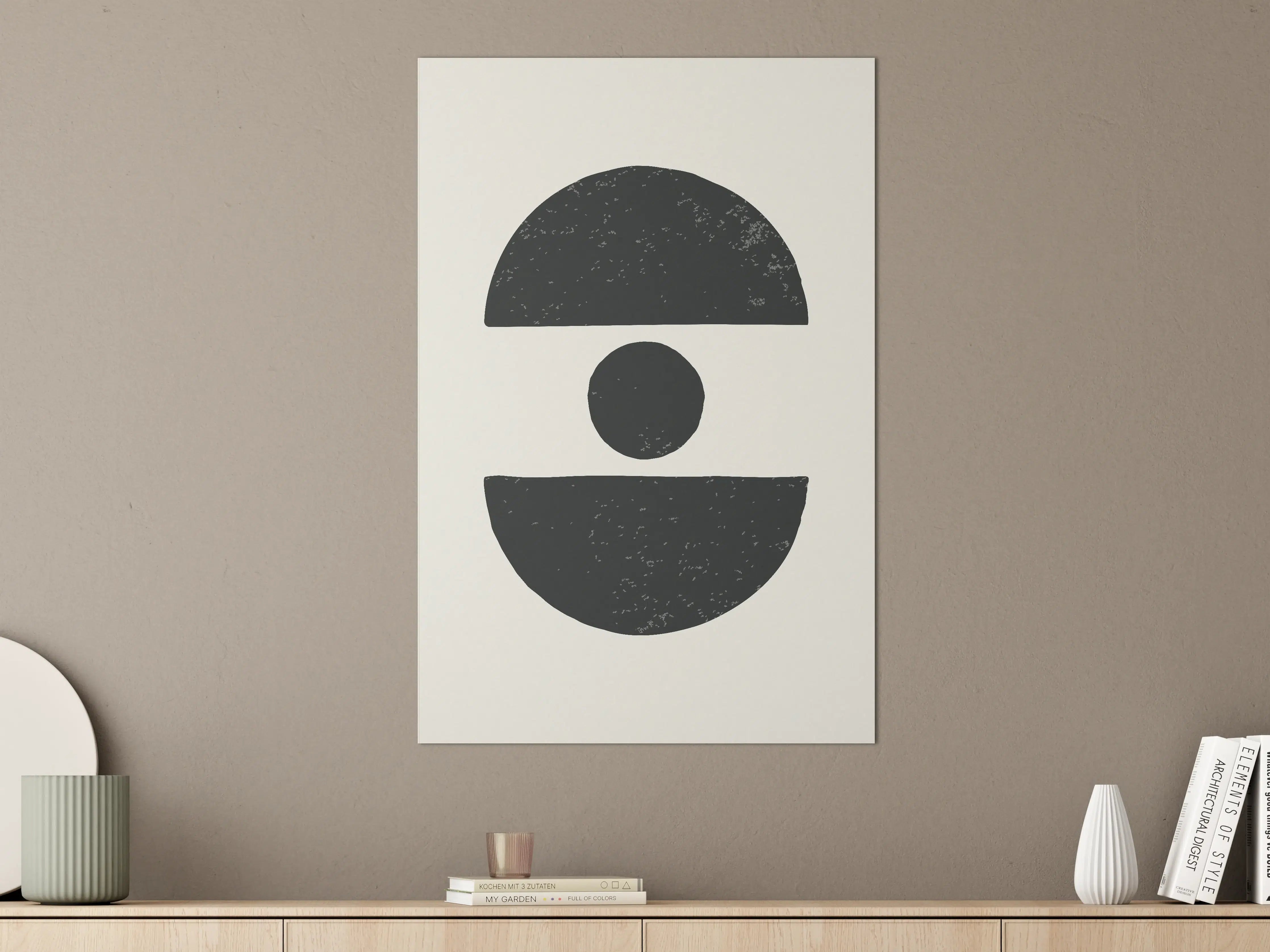 Große Wandbilder - Graustöne im Weiß-Design