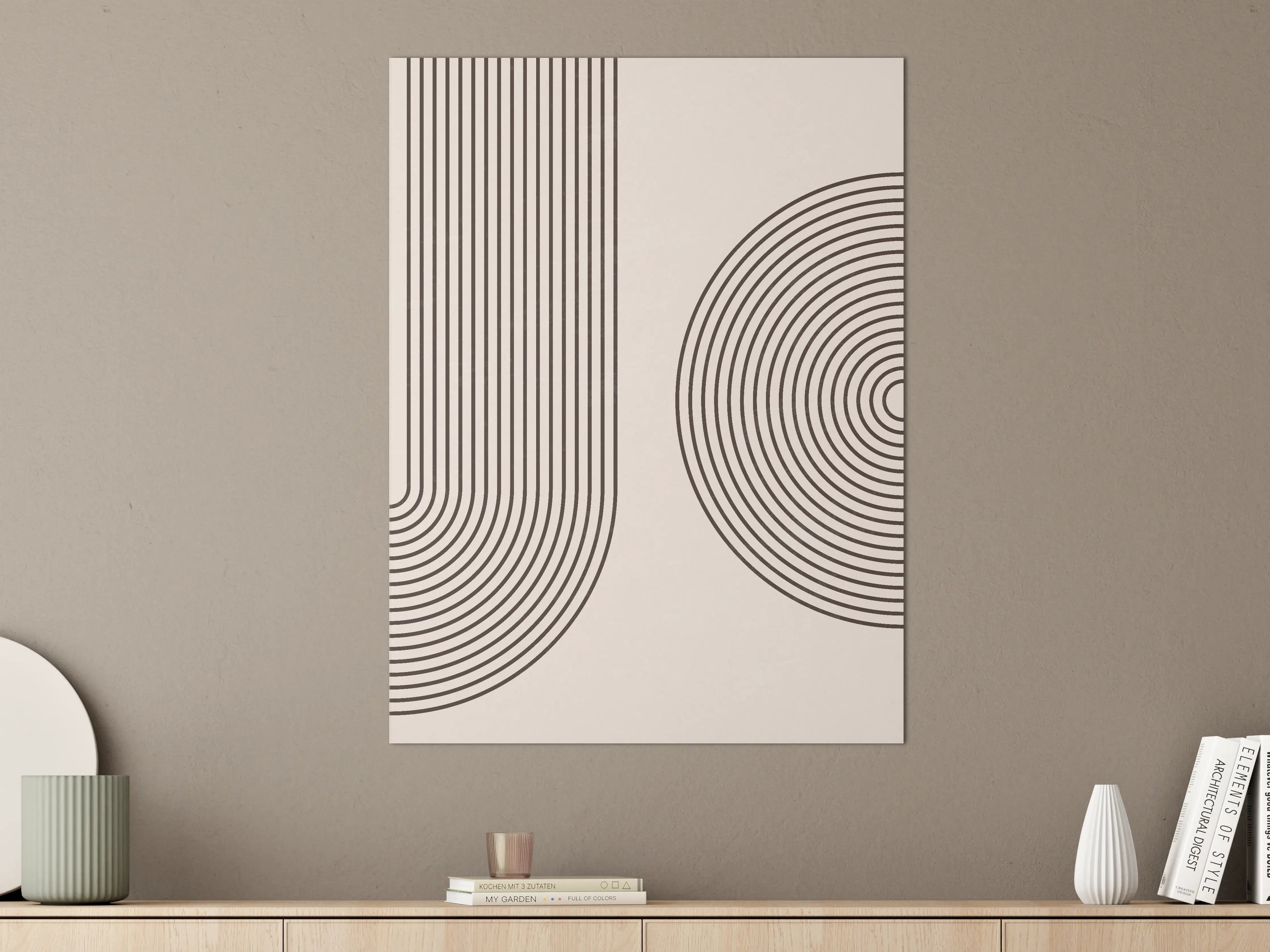 Große Wandbilder - Graustufen-Designs in Schwarz-Weiß
