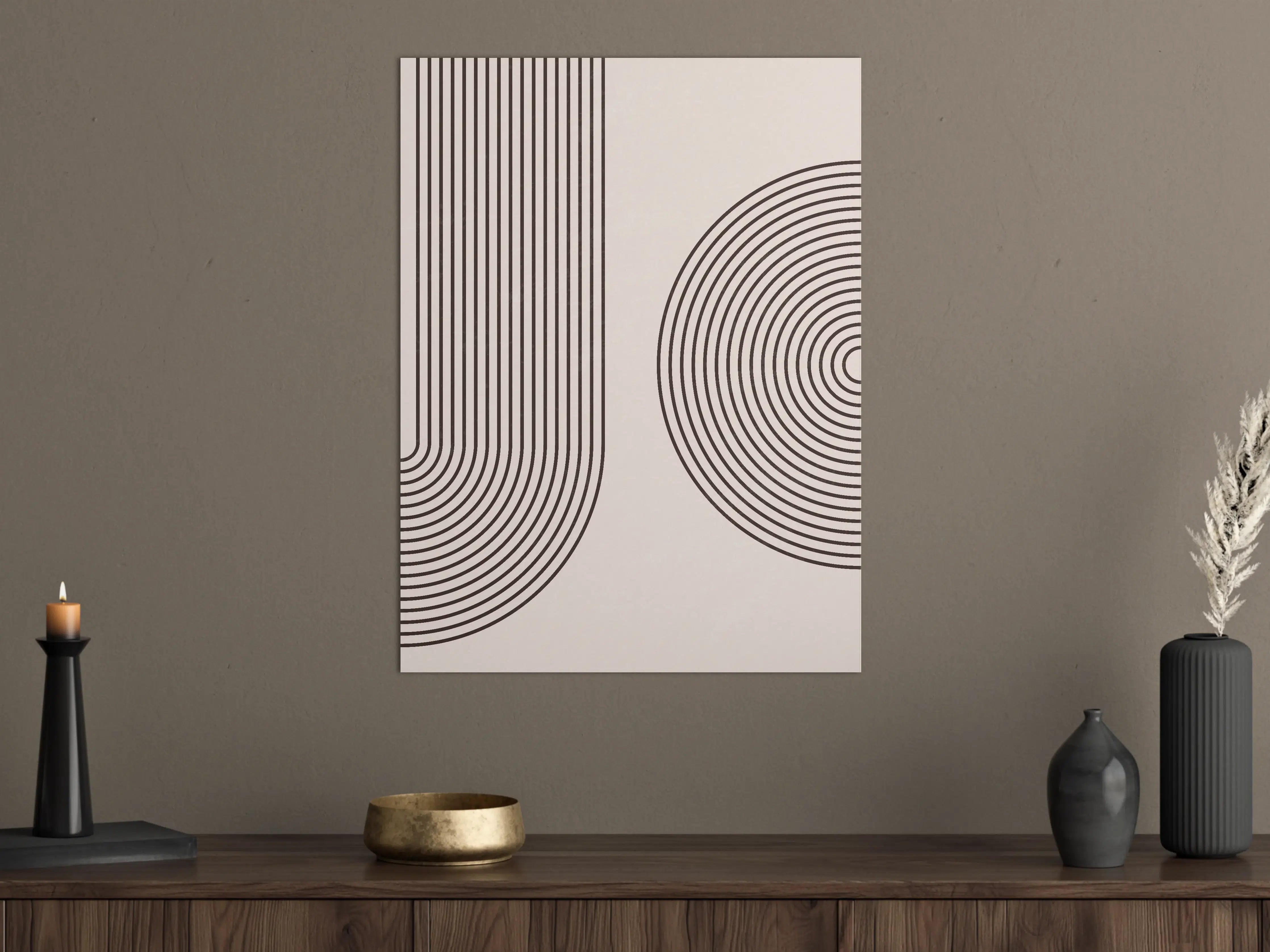 Große Wandbilder - Graustufen-Designs in Schwarz-Weiß