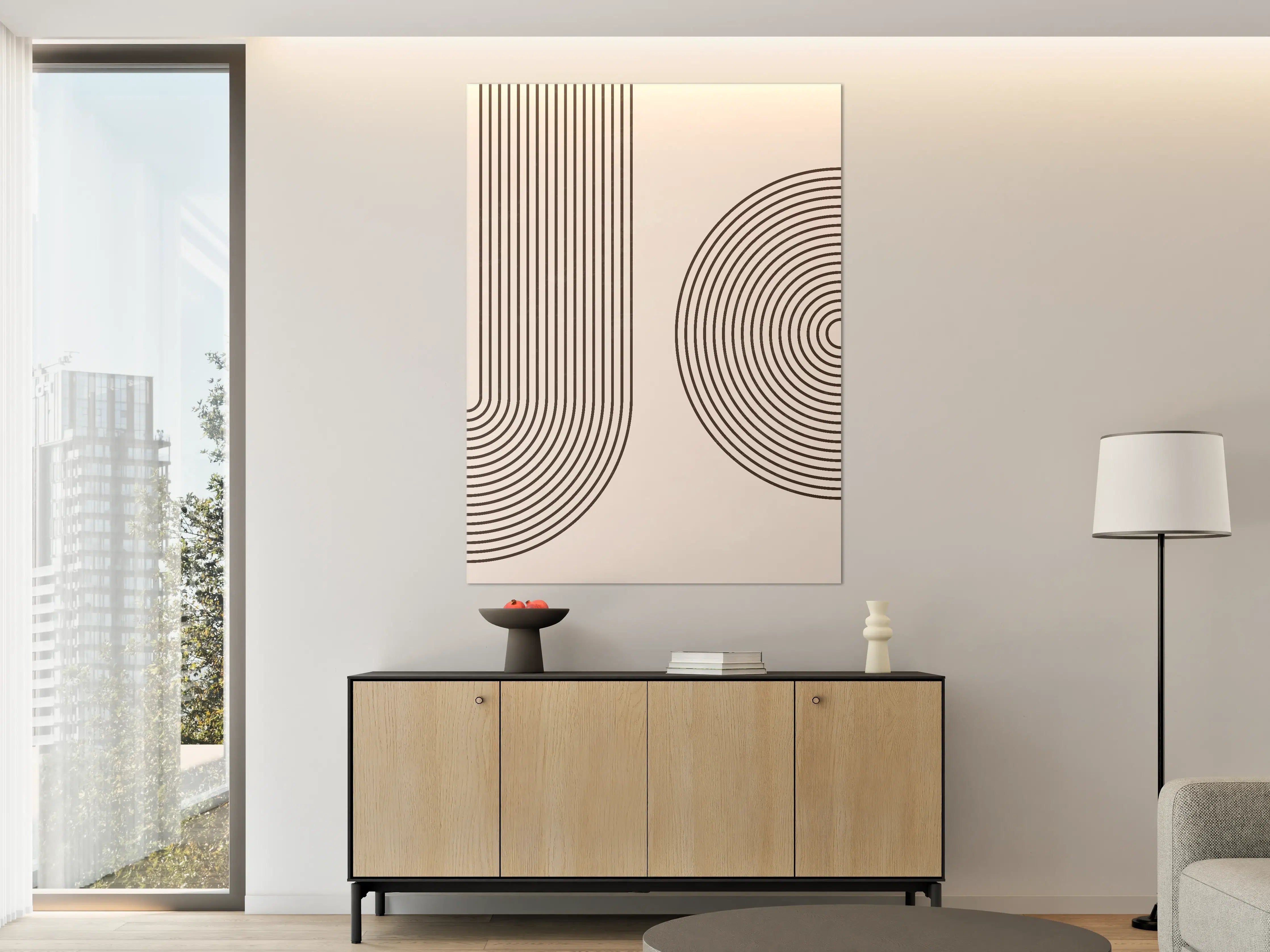 Große Wandbilder - Graustufen-Designs in Schwarz-Weiß
