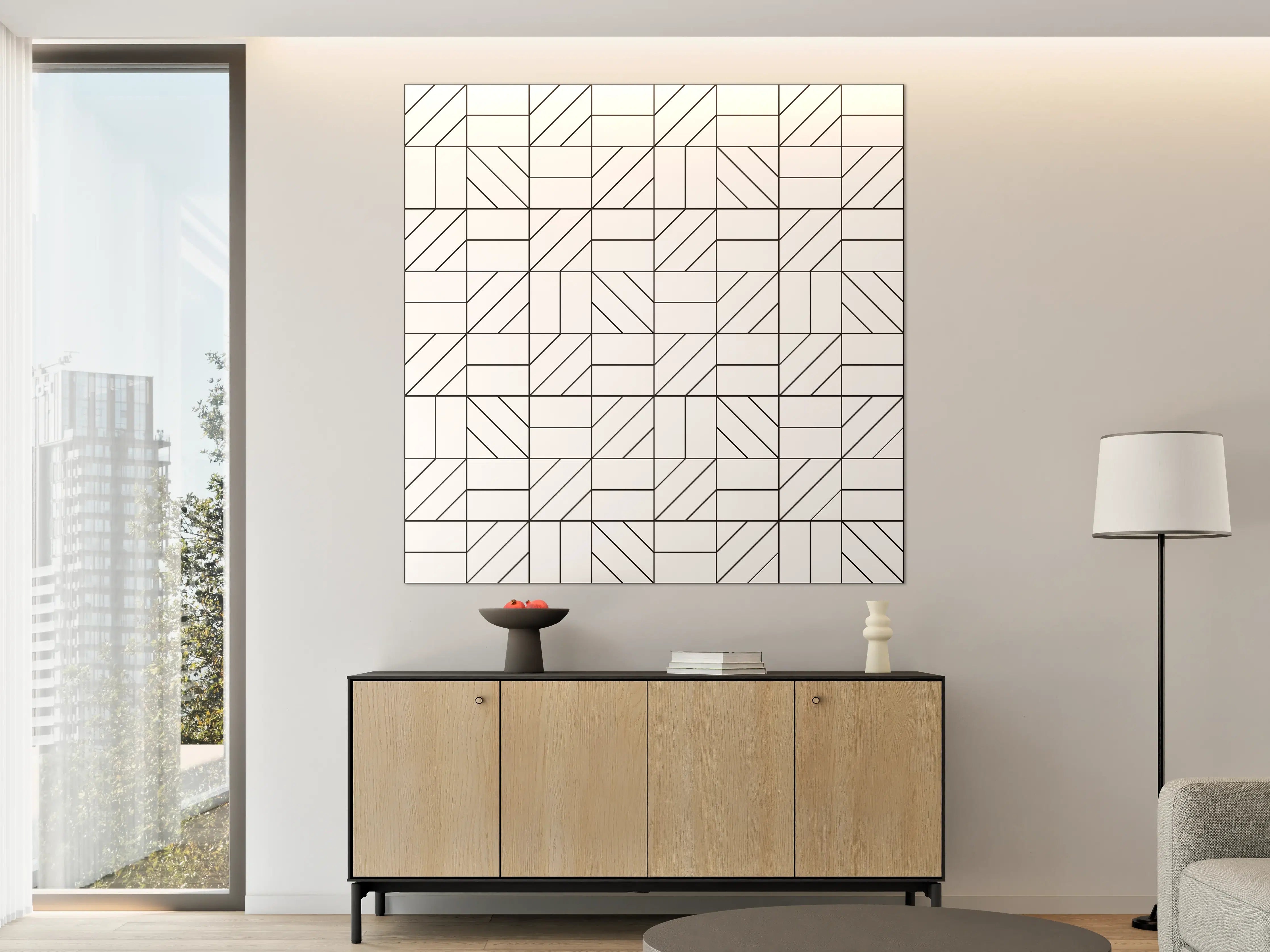 Große Wandbilder - Graustufen-Designs in Schwarzweiß
