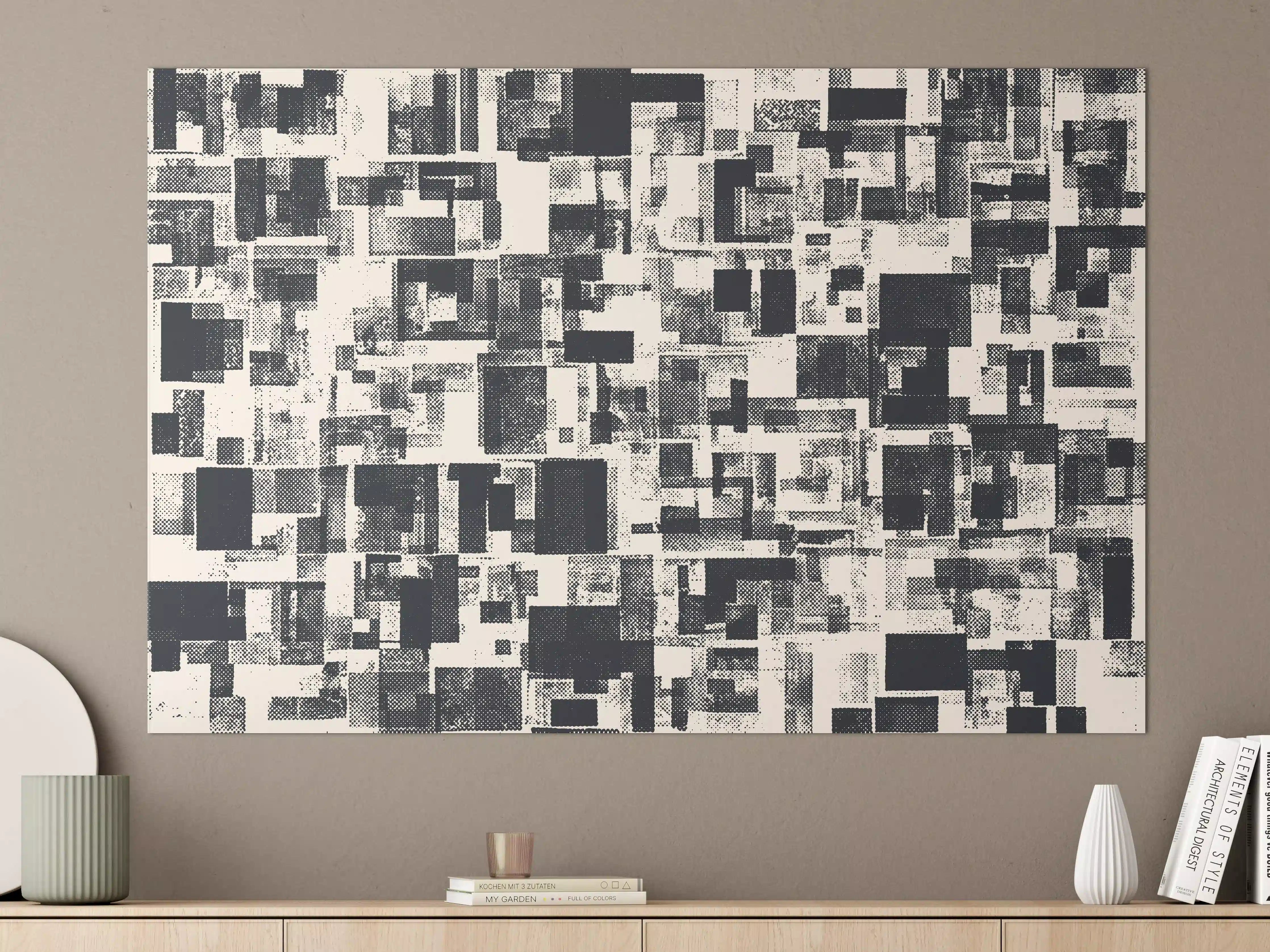 Große Wandbilder - Graustufen Musterdesign