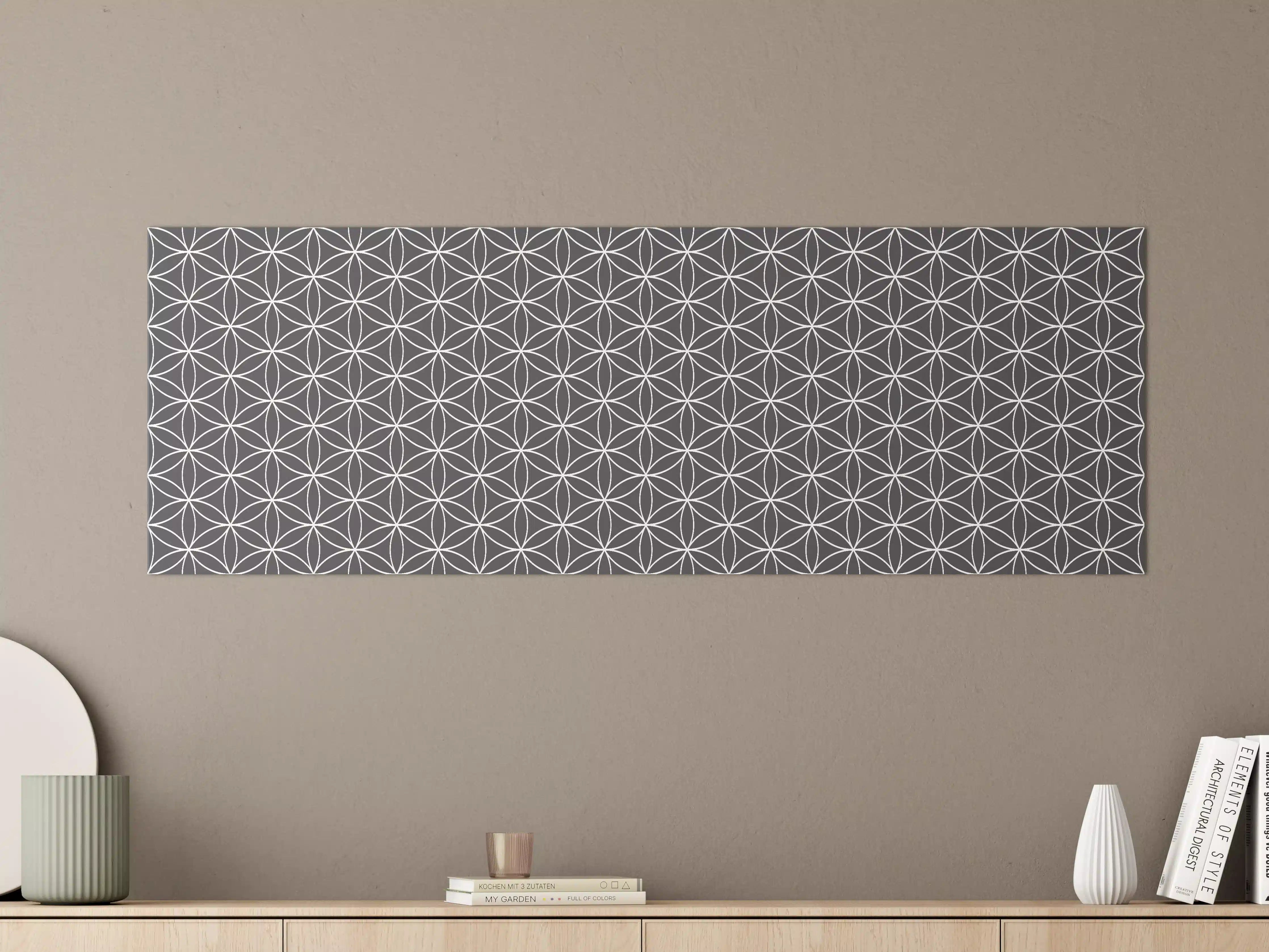 Große Wandbilder - Graustufen: Geometrie in Schwarz-Weiß