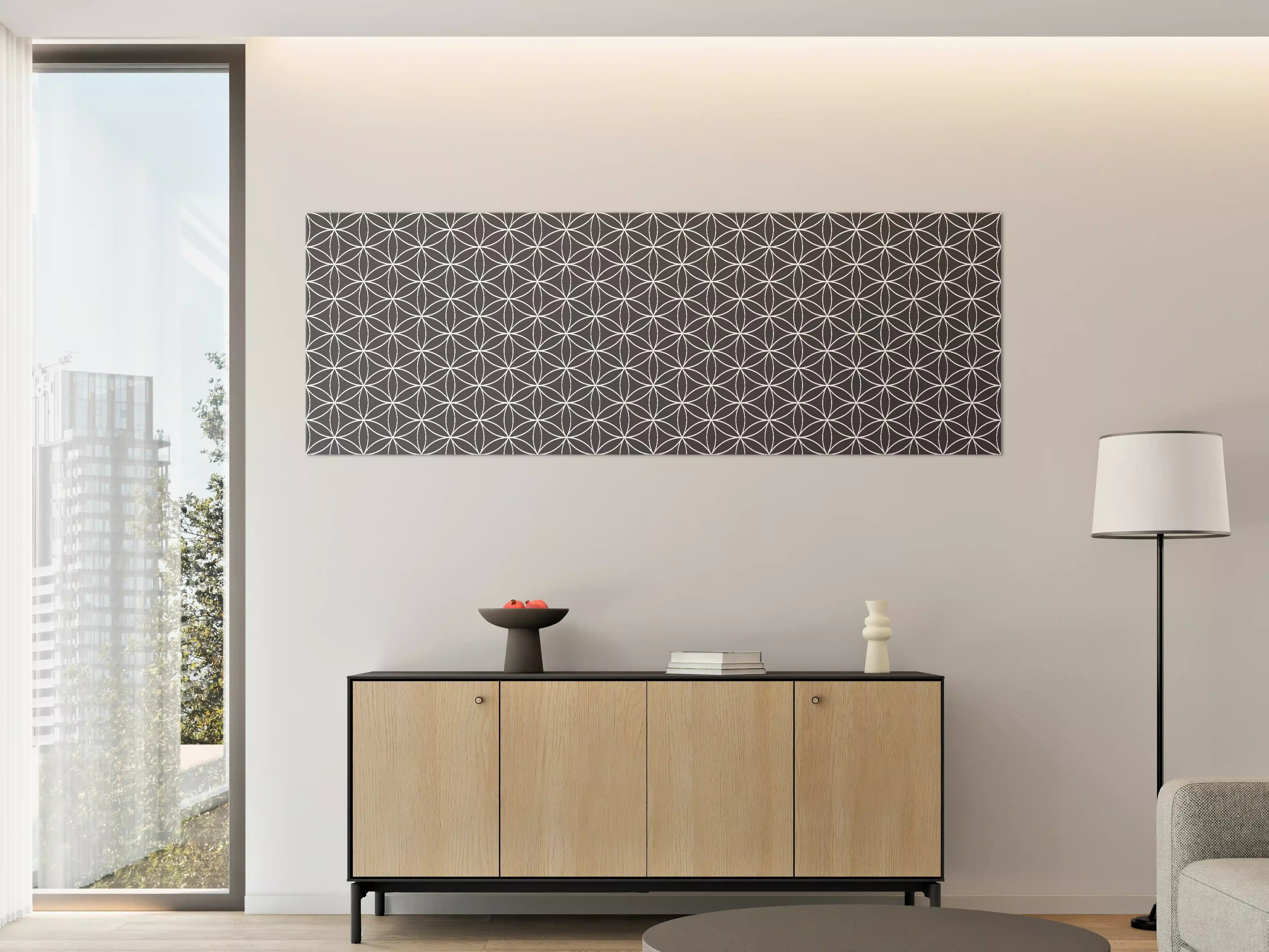 Große Wandbilder - Graustufen: Geometrie in Schwarz-Weiß