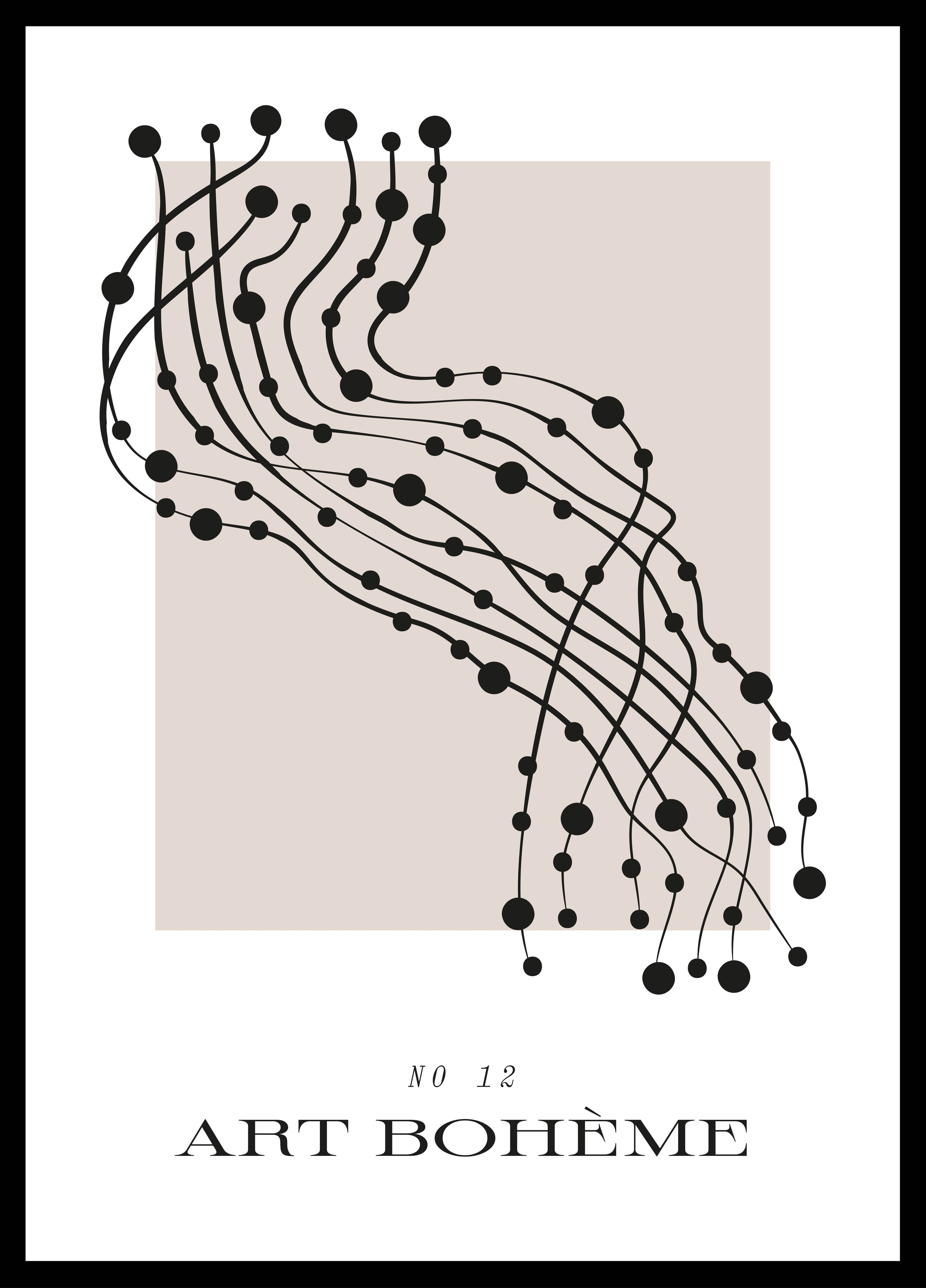 Große Wandbilder-Grauweißes Linienmuster
