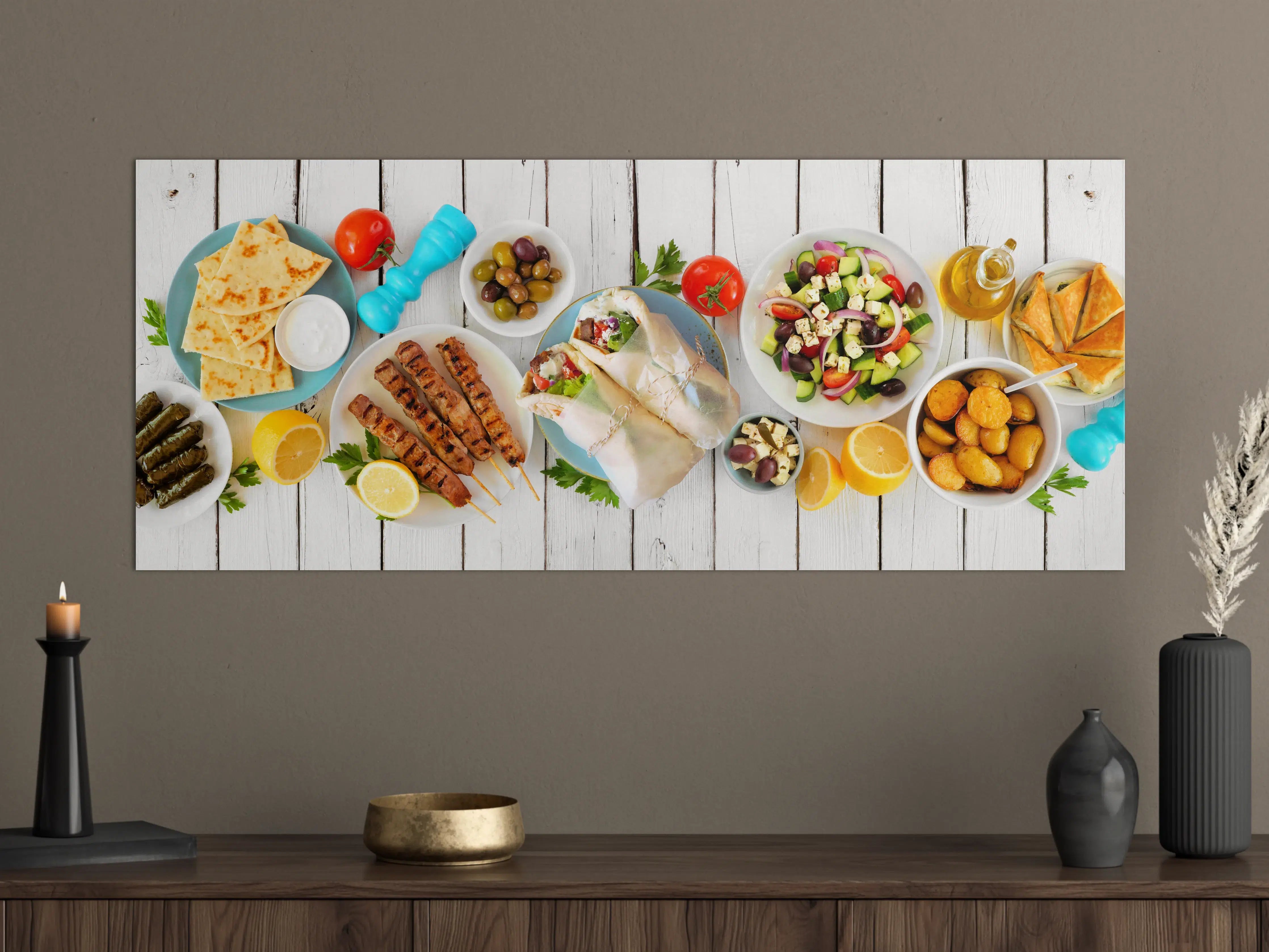 Große Wandbilder - Griechisches Essen