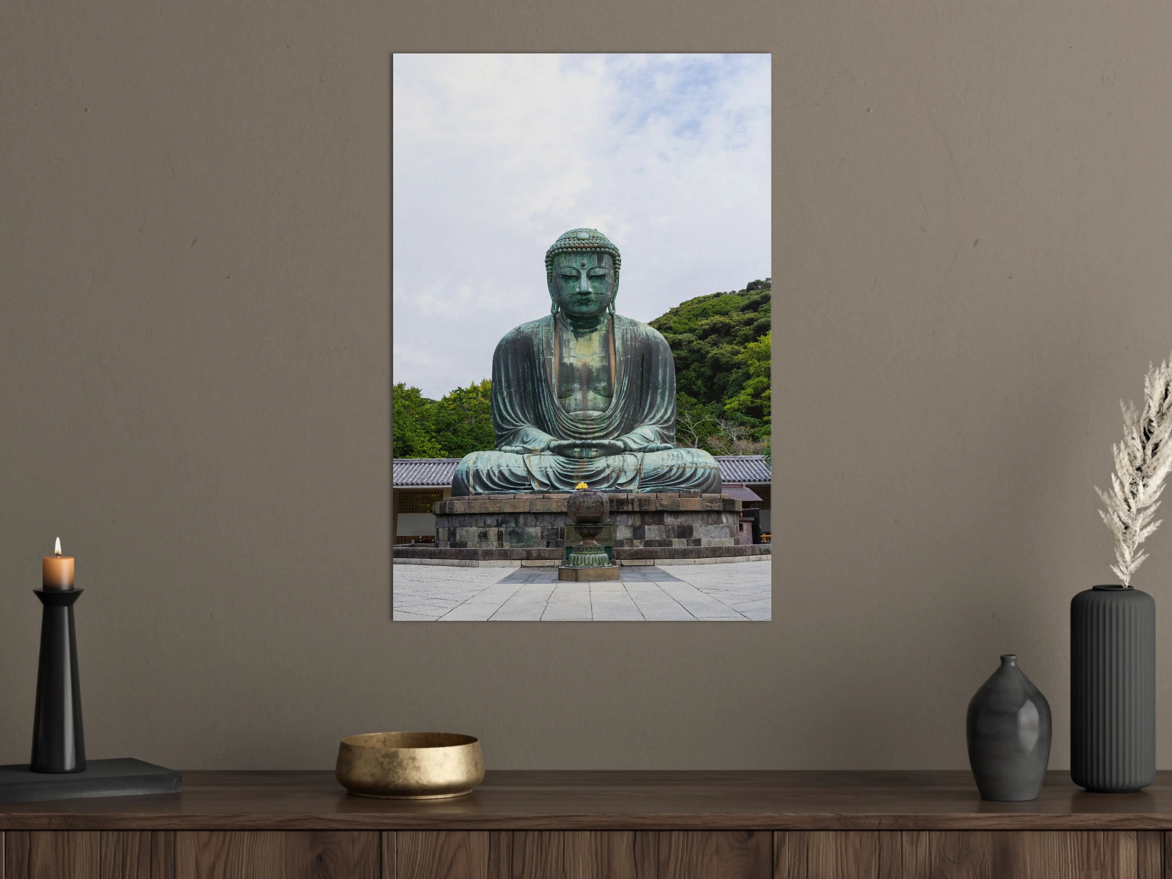 Große Wandbilder - Großer Buddha-Statue im Freien