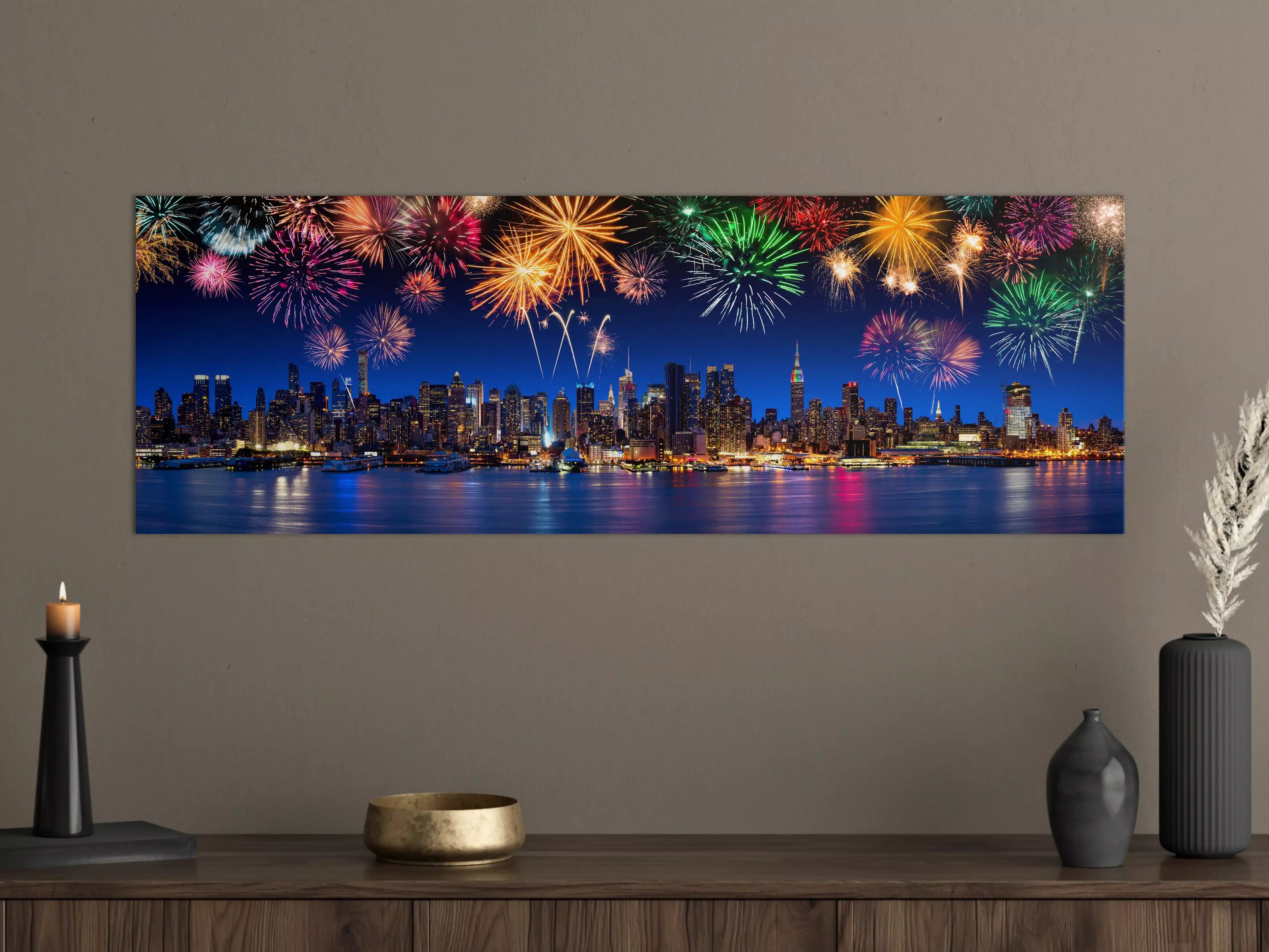 Große Wandbilder - Großes Feuerwerk in New York