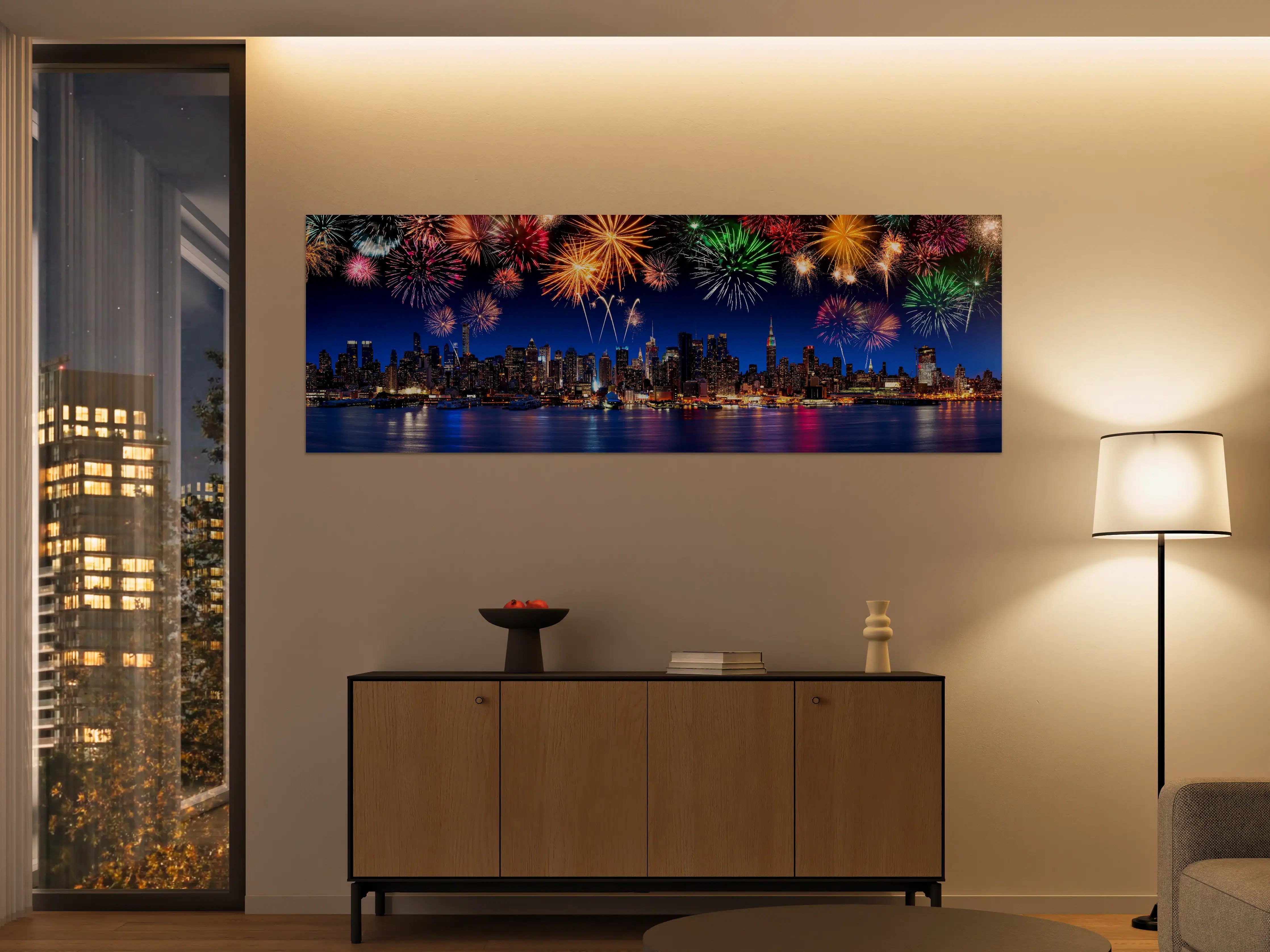 Große Wandbilder - Großes Feuerwerk in New York