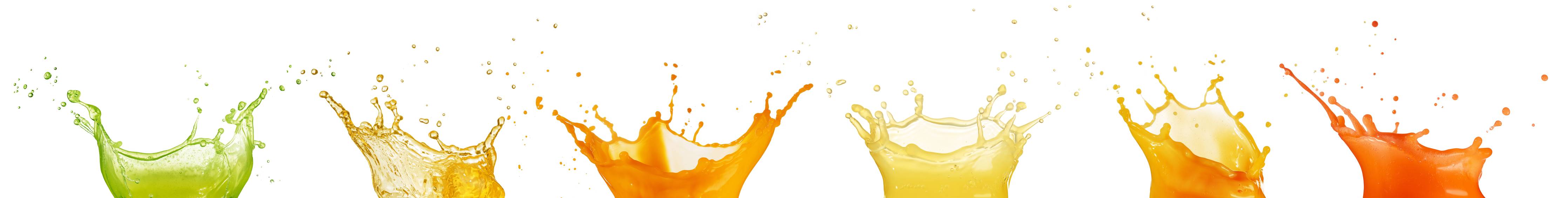 Große Wandbilder-Grün-Gelb-Orange Wassersplash