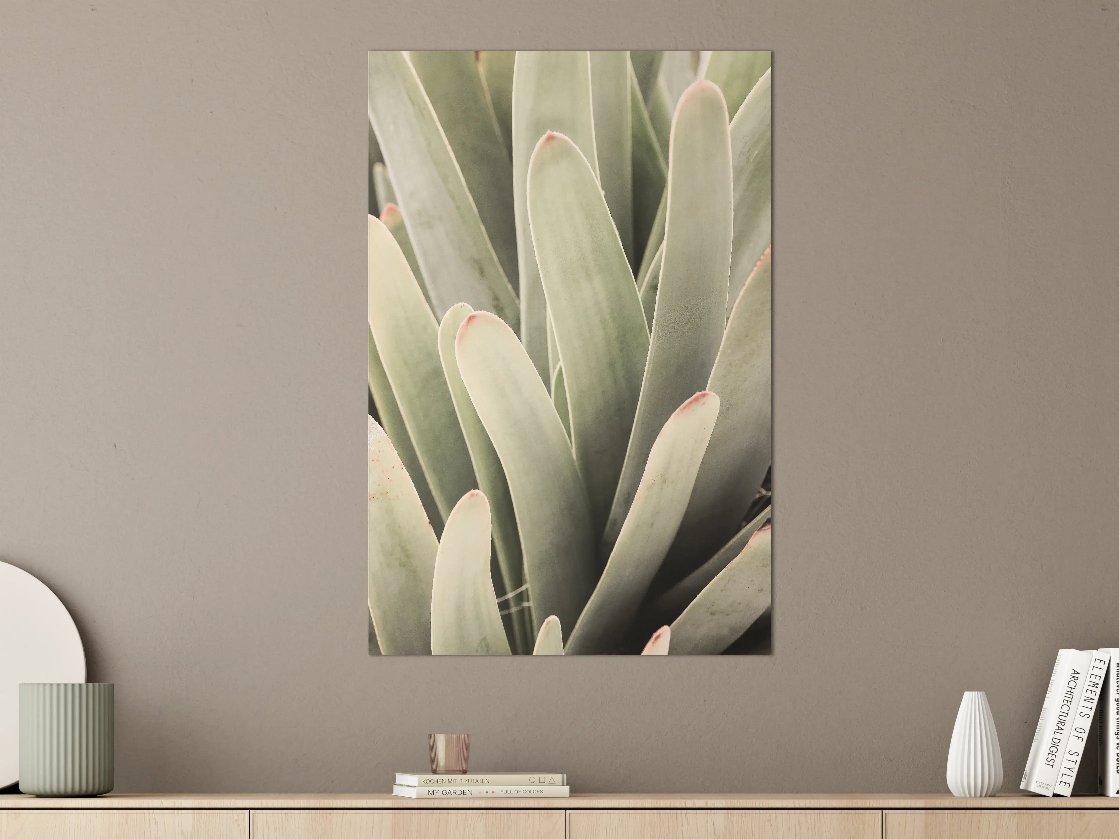 Große Wandbilder - Grüne Aloe-Vera-Textur