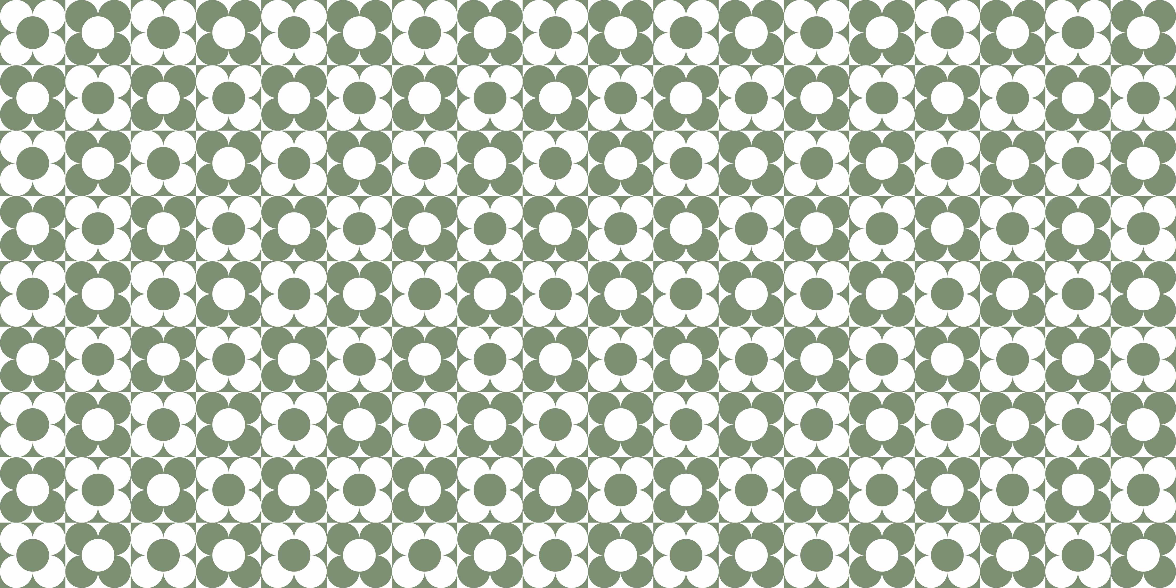 Große Wandbilder-Grüne GeometrieMusterwand