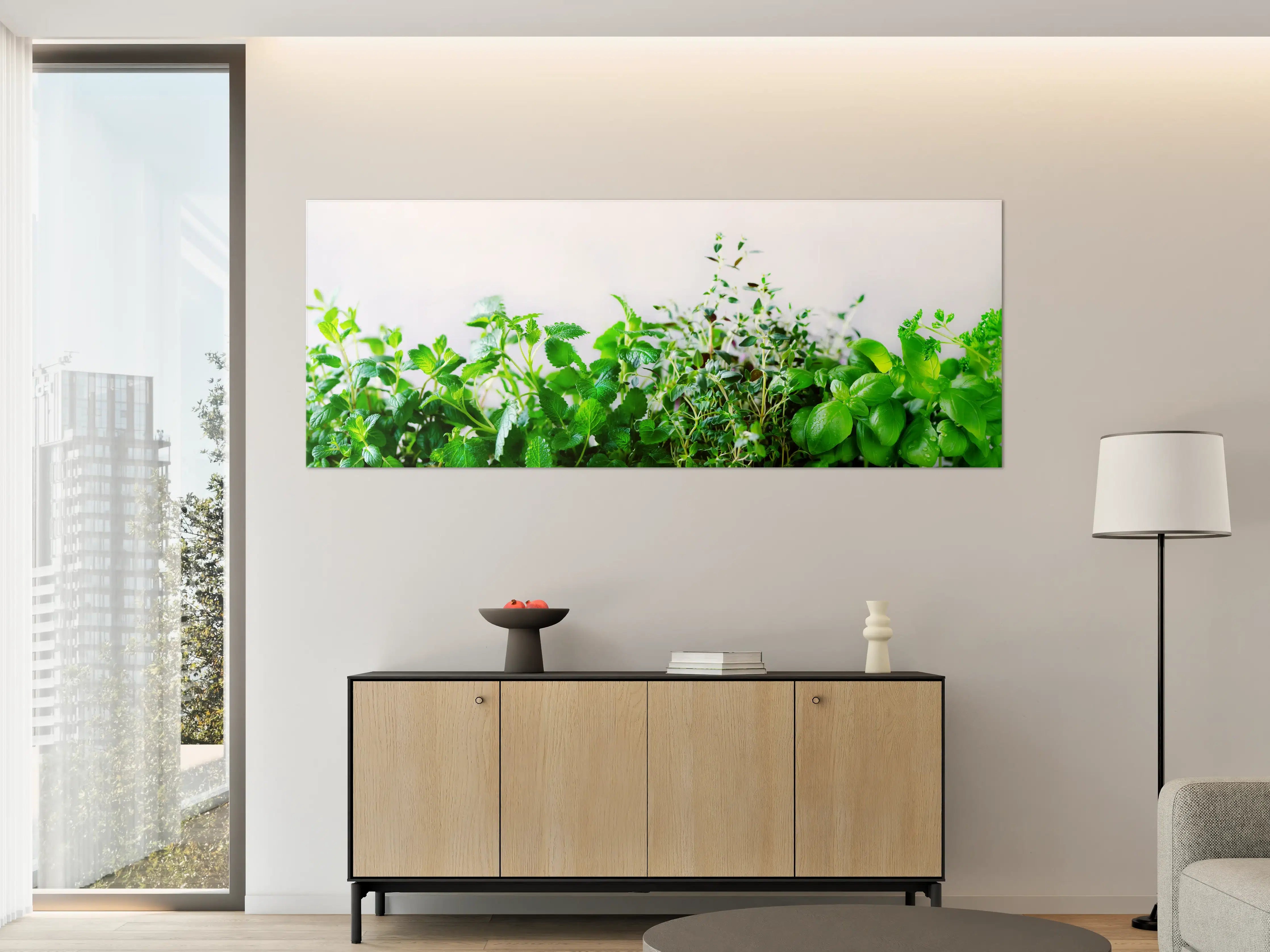 Große Wandbilder - Grüne frische Kräuter
