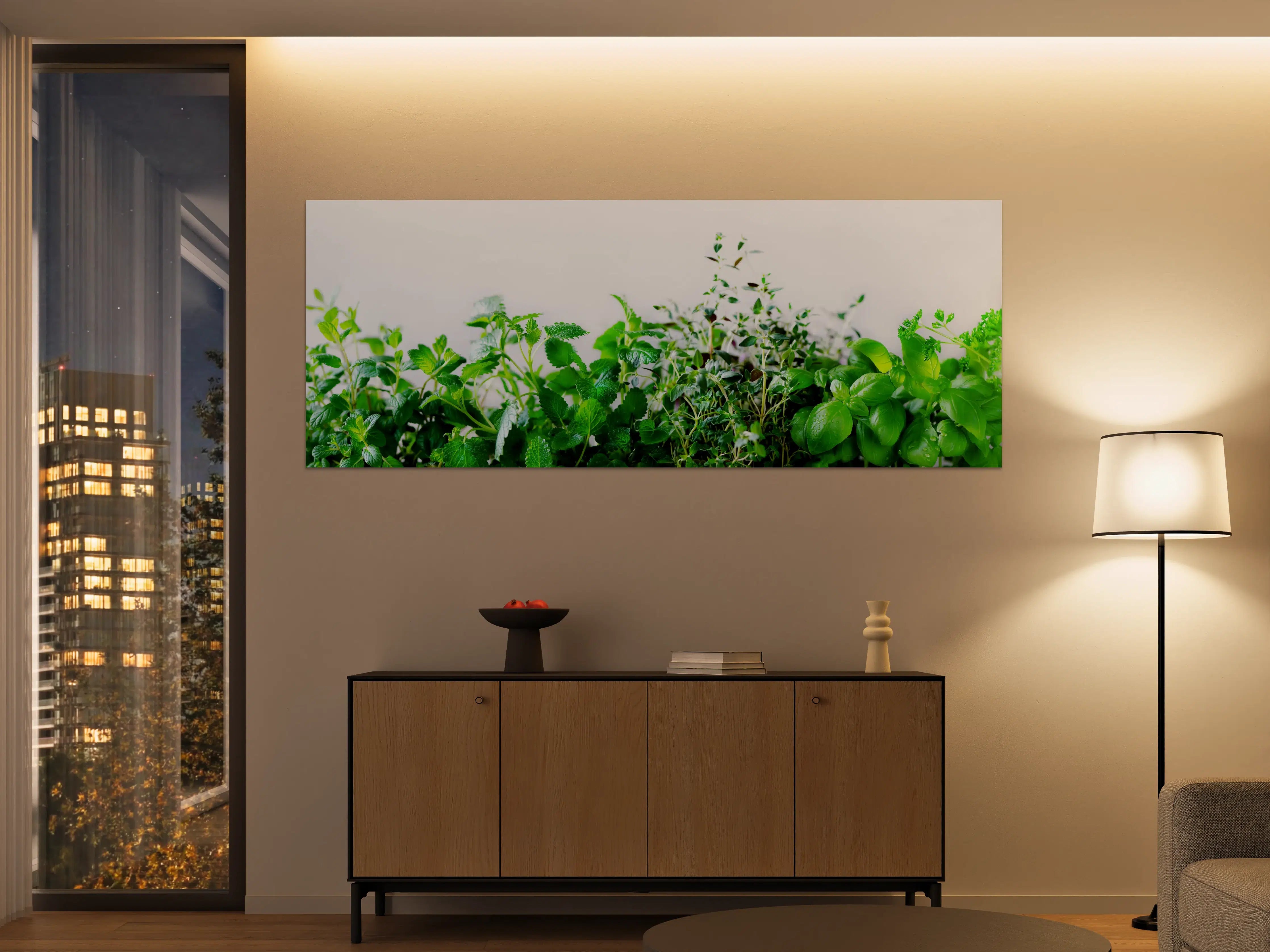 Große Wandbilder - Grüne frische Kräuter