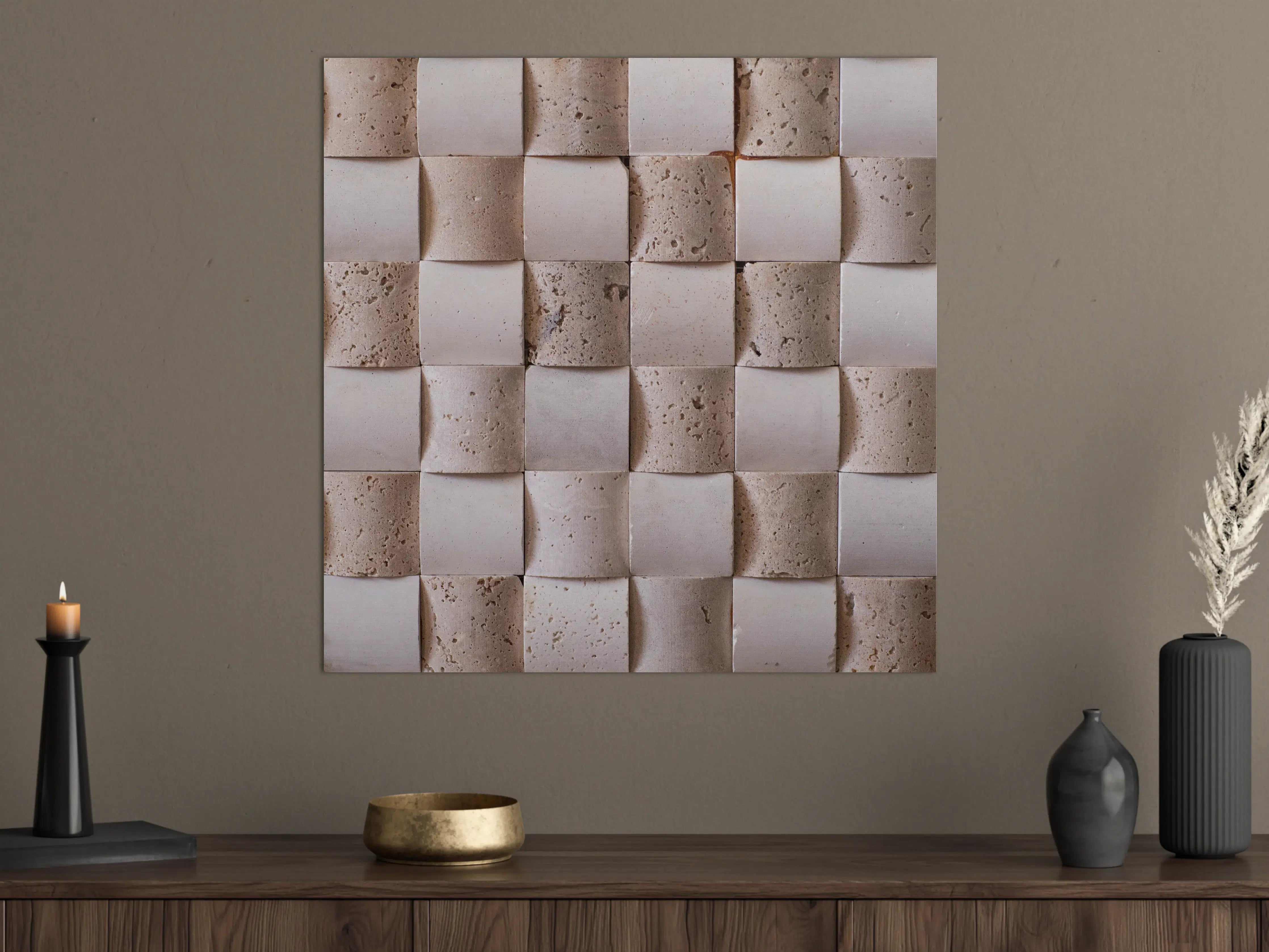 Große Wandbilder - Häusliche Steinmauer mit Textur