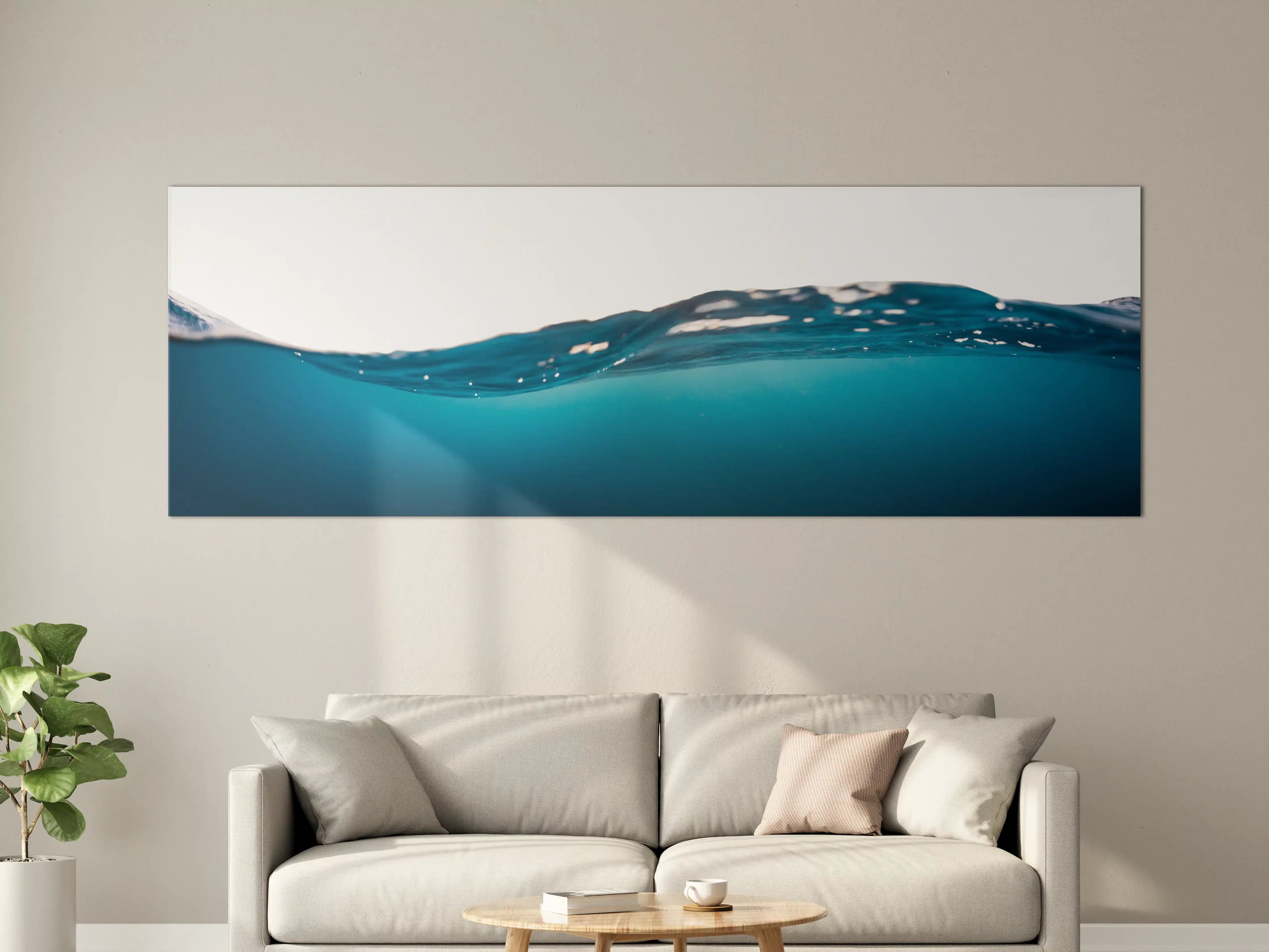 Große Wandbilder - Harmonische Wasserwelle