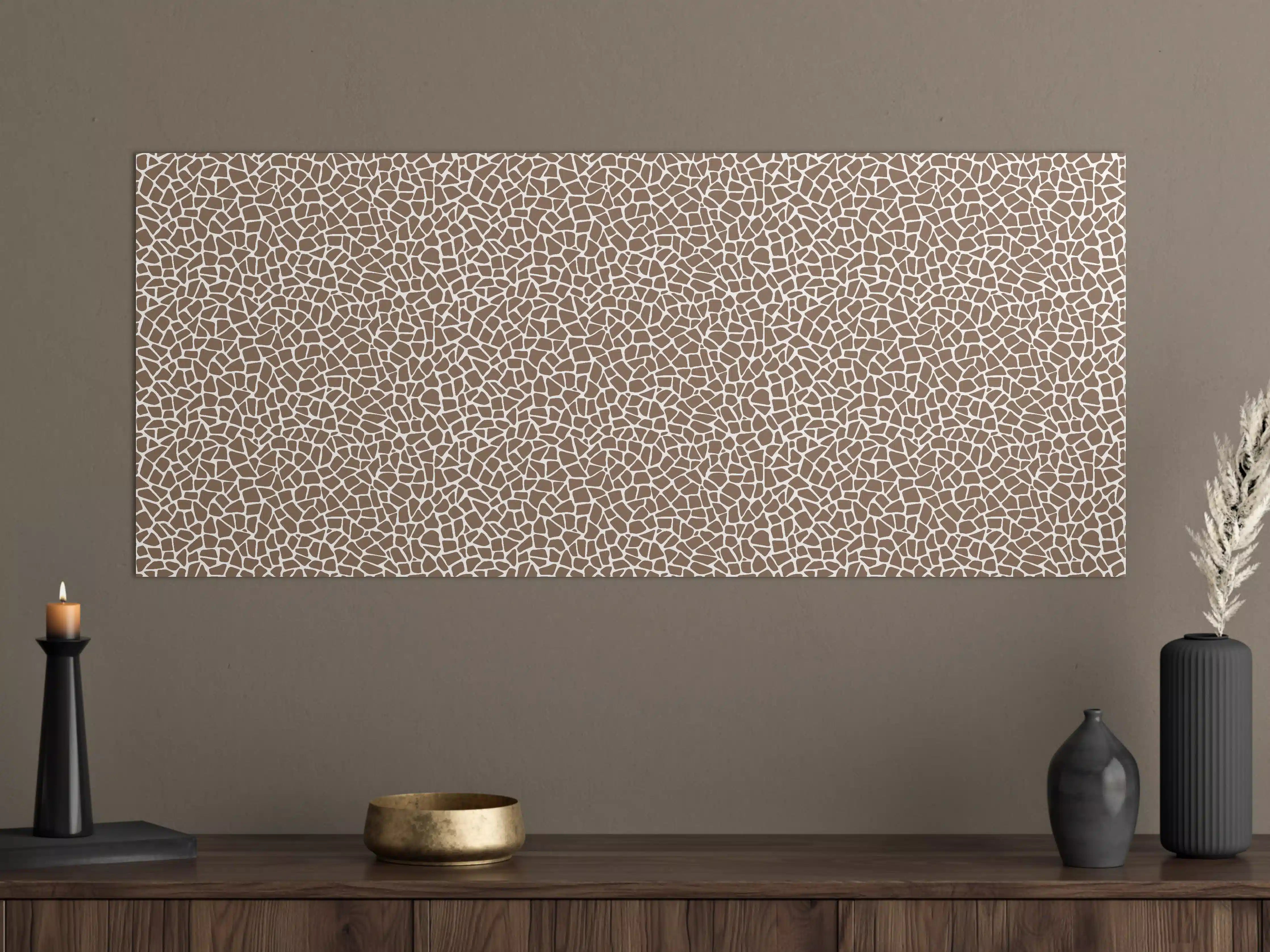Große Wandbilder - Hautartige Maserung in Beige und Braun