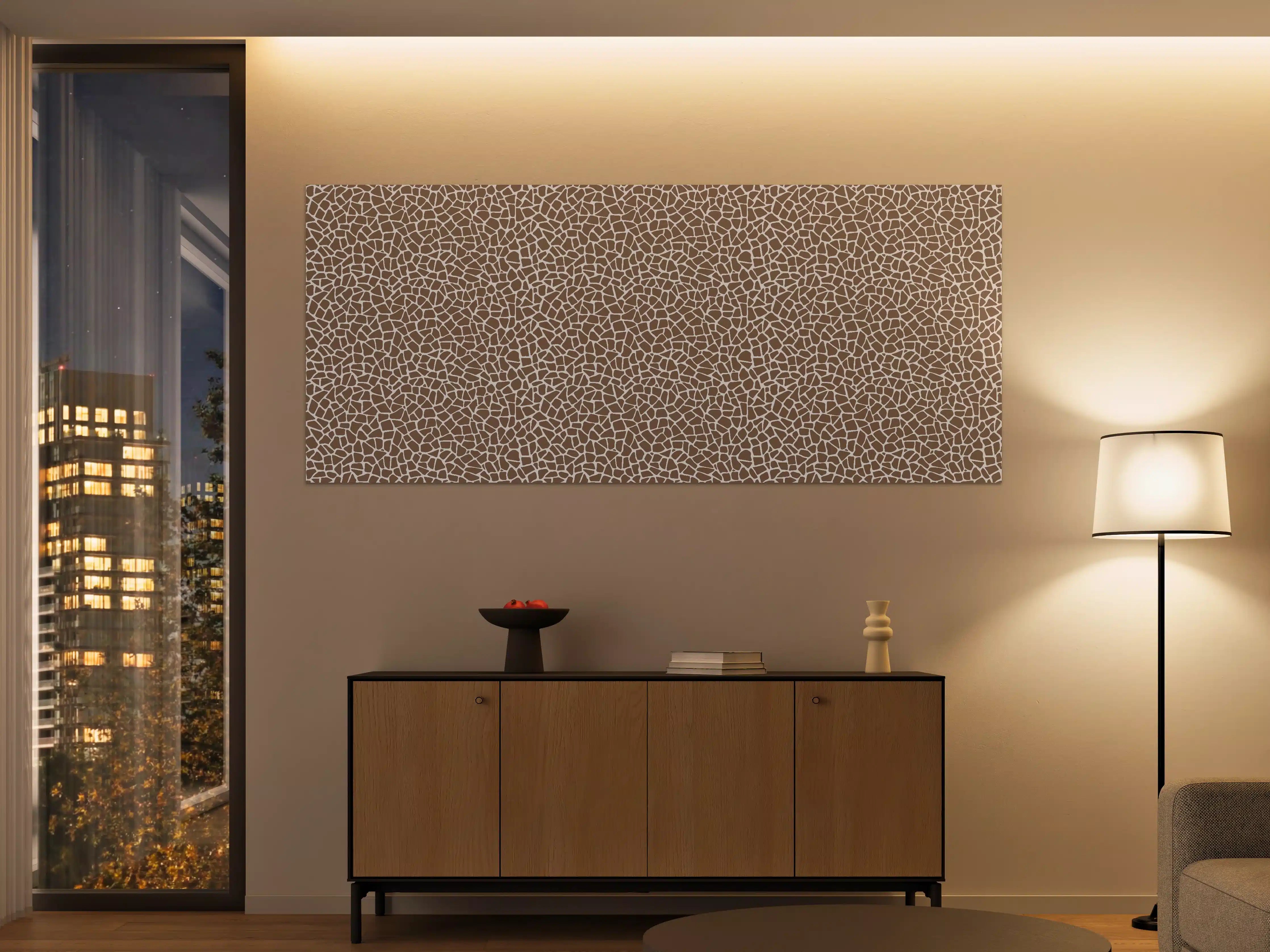Große Wandbilder - Hautartige Maserung in Beige und Braun