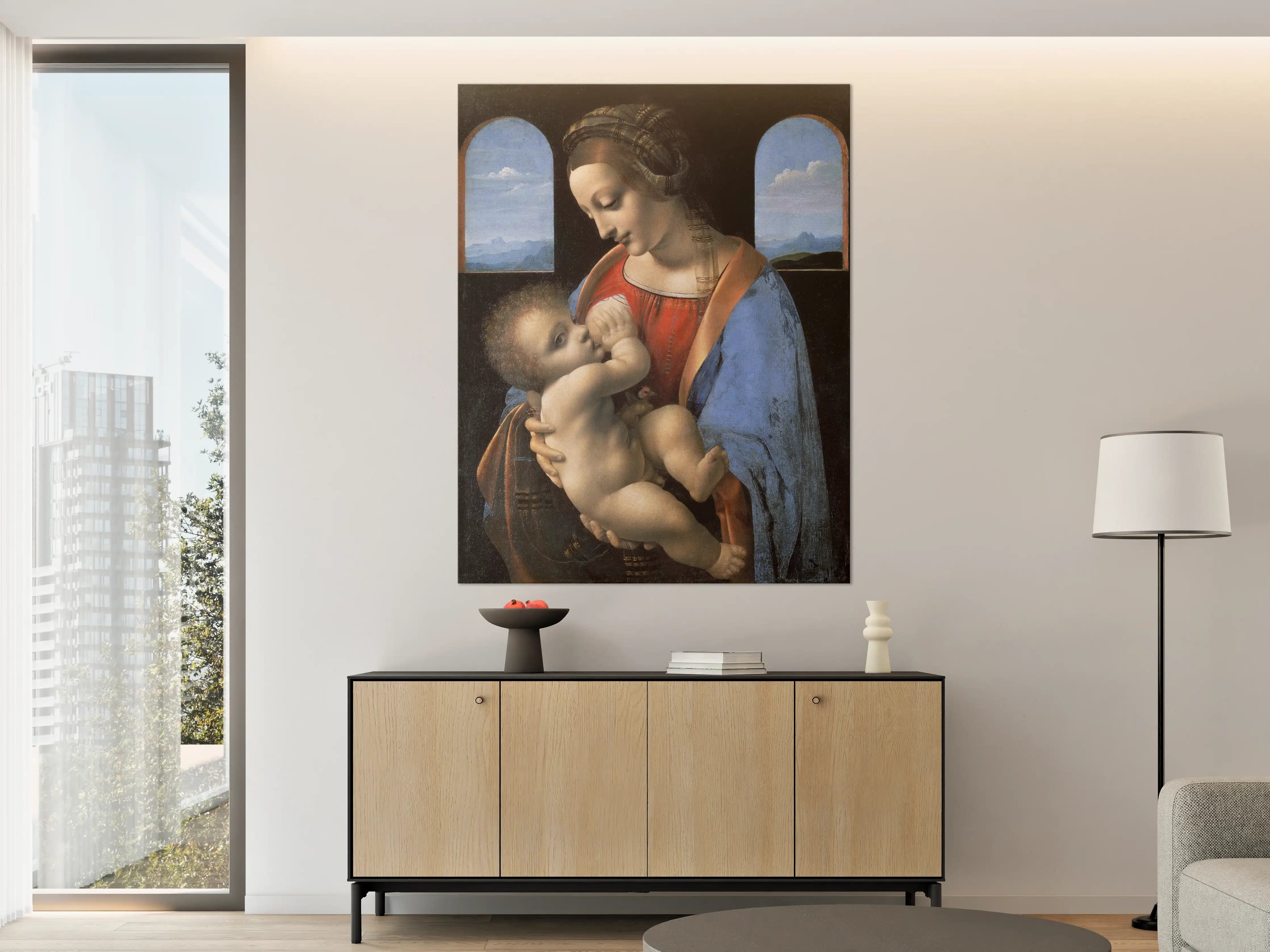 Große Wandbilder - Heilige Mutter mit Kind im Renaissance-Stil