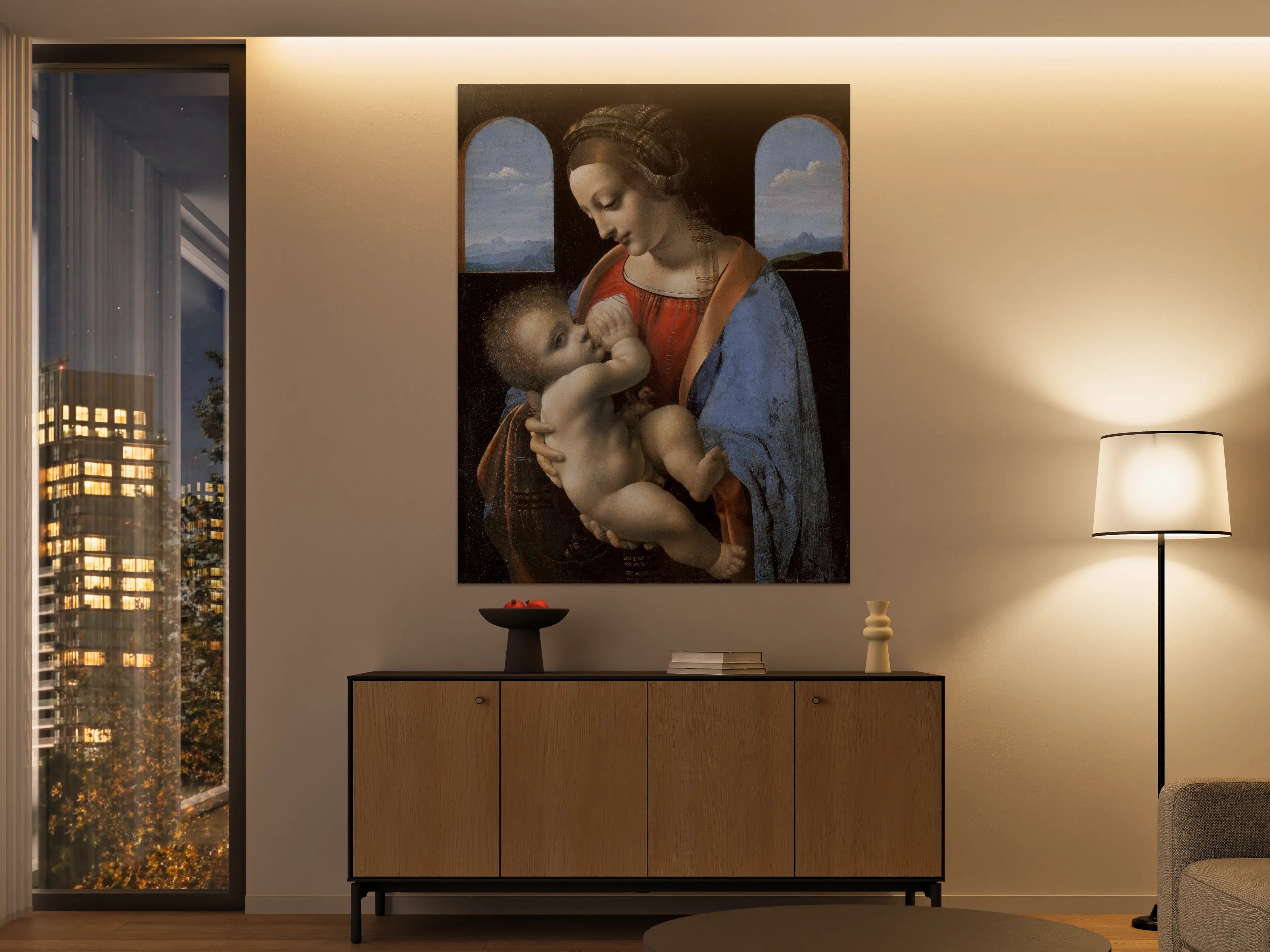 Große Wandbilder - Heilige Mutter mit Kind im Renaissance-Stil
