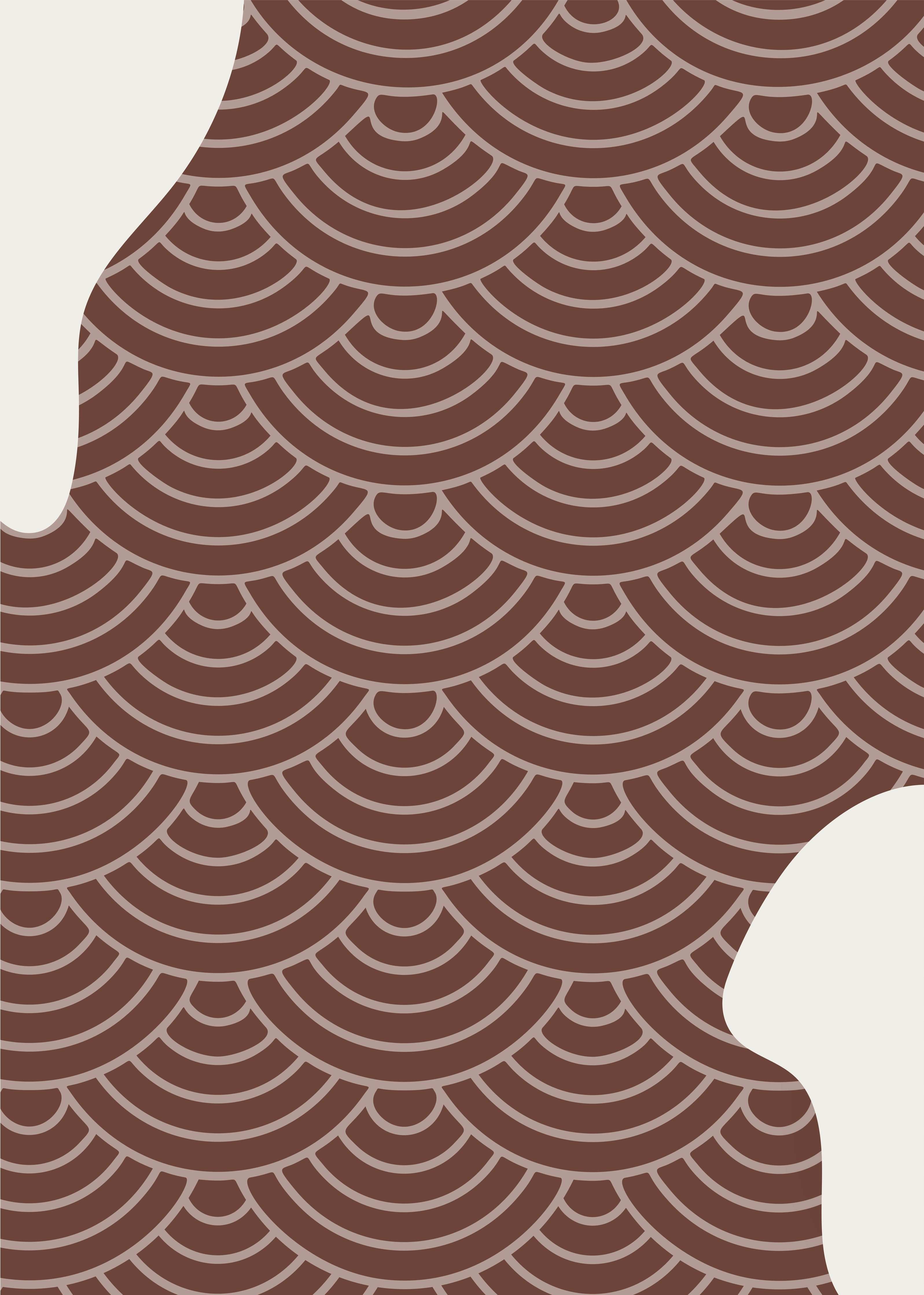 Große Wandbilder-Hellbraunes, geometrisches Mustermotiv
