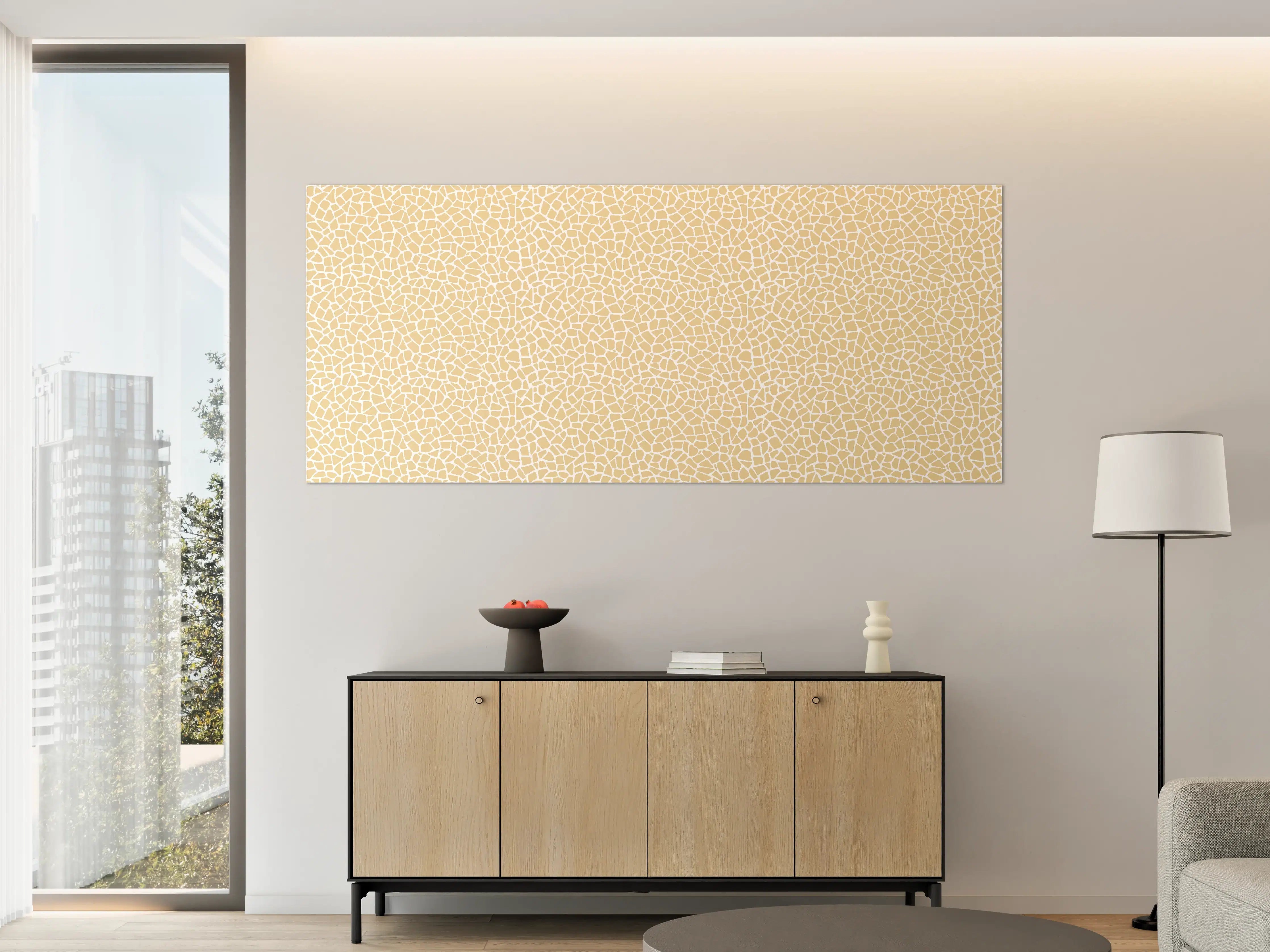 Große Wandbilder - Helle, strukturierte Beige-Oberfläche