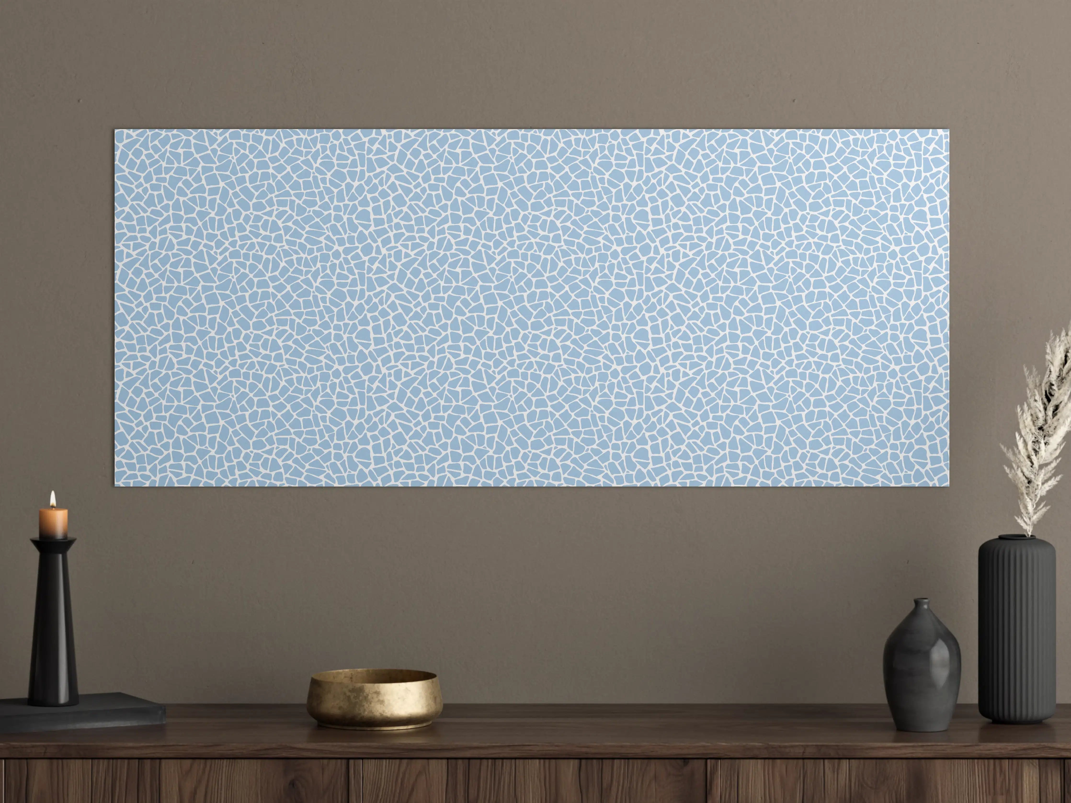 Große Wandbilder - Heller Blauer Marmor-Textur mit feinem Muster