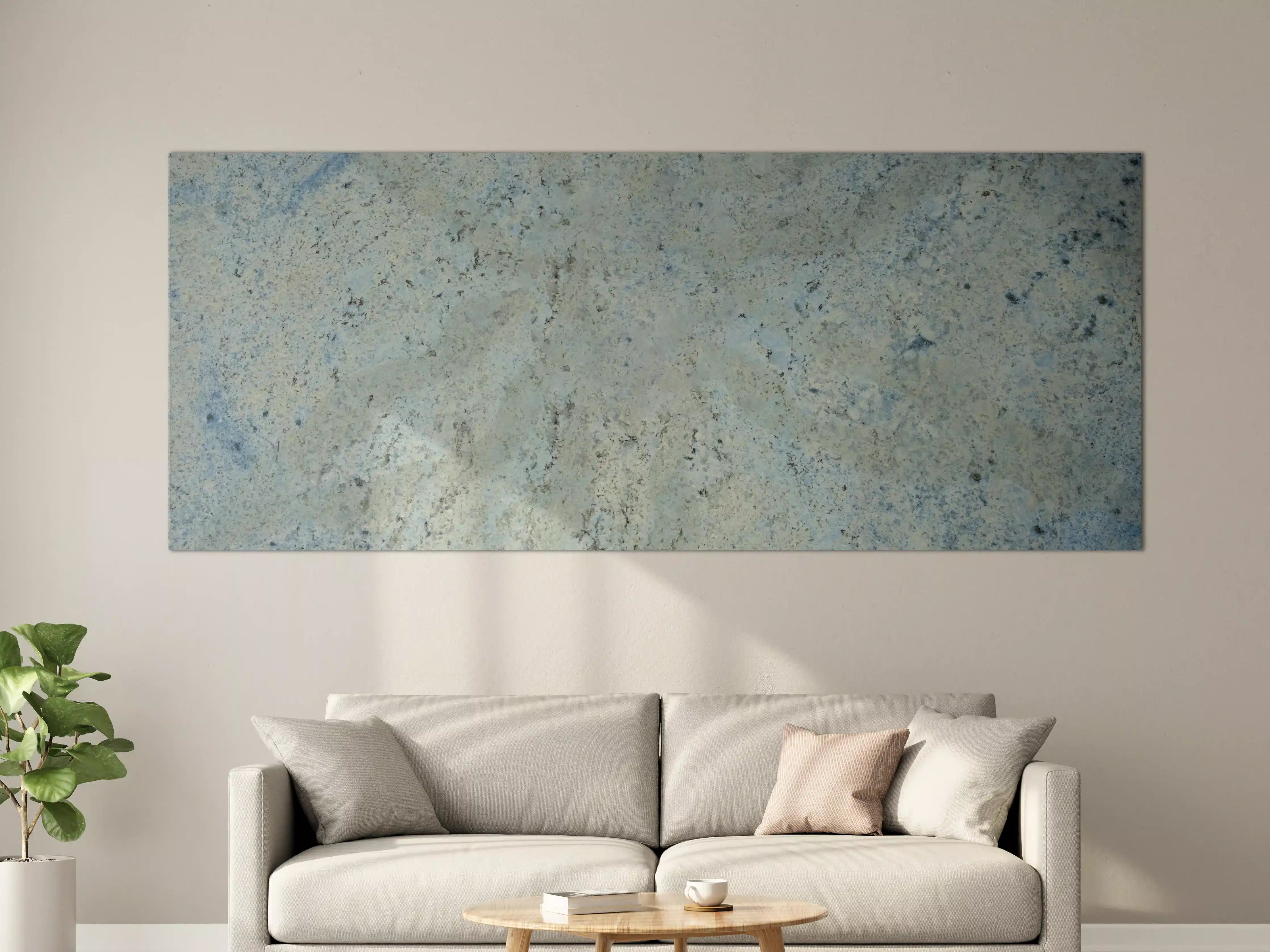 Große Wandbilder - Heller Kieselstein-Marmor