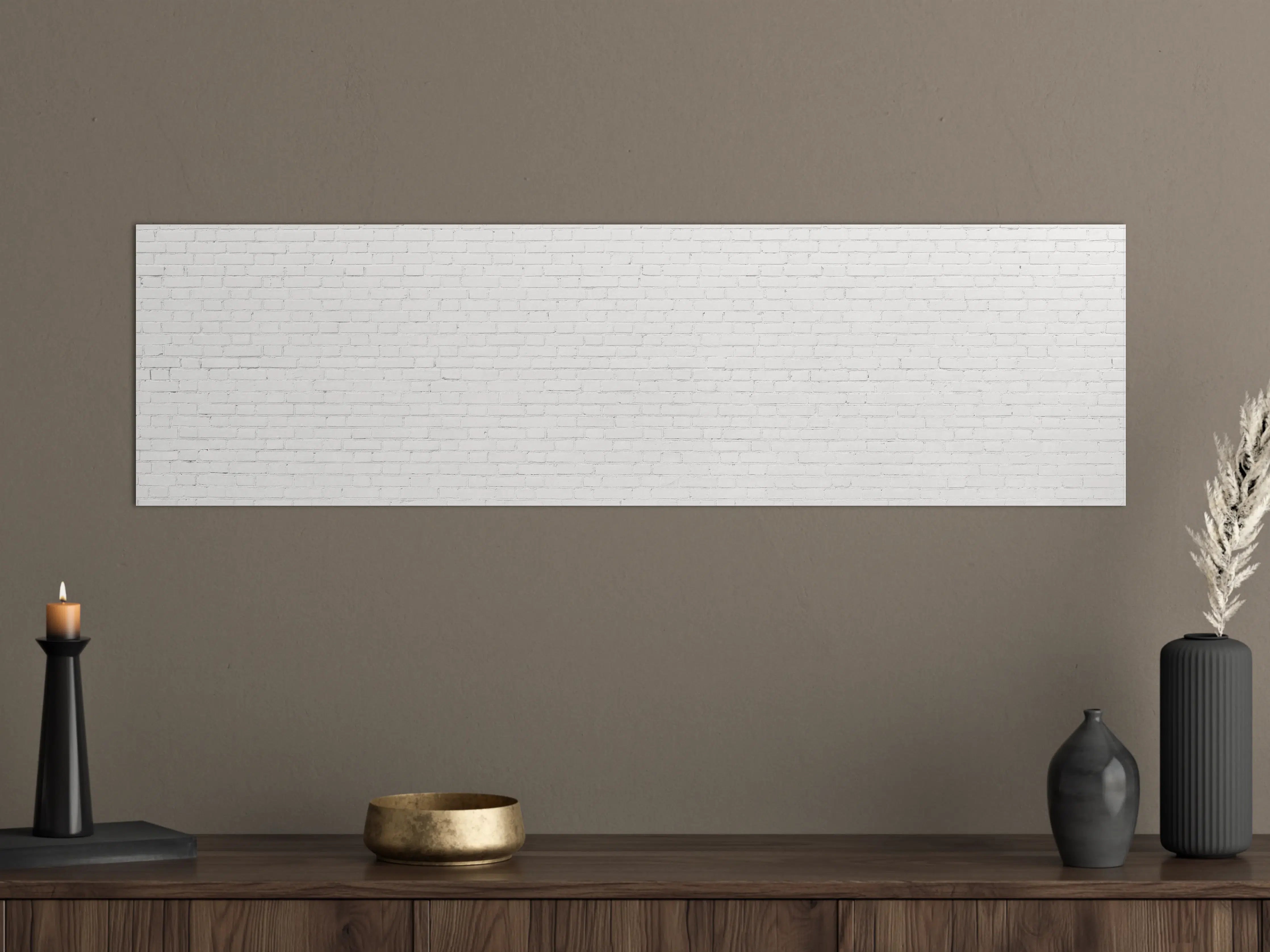 Große Wandbilder - Helles Grauziegelmuster mit feiner Struktur