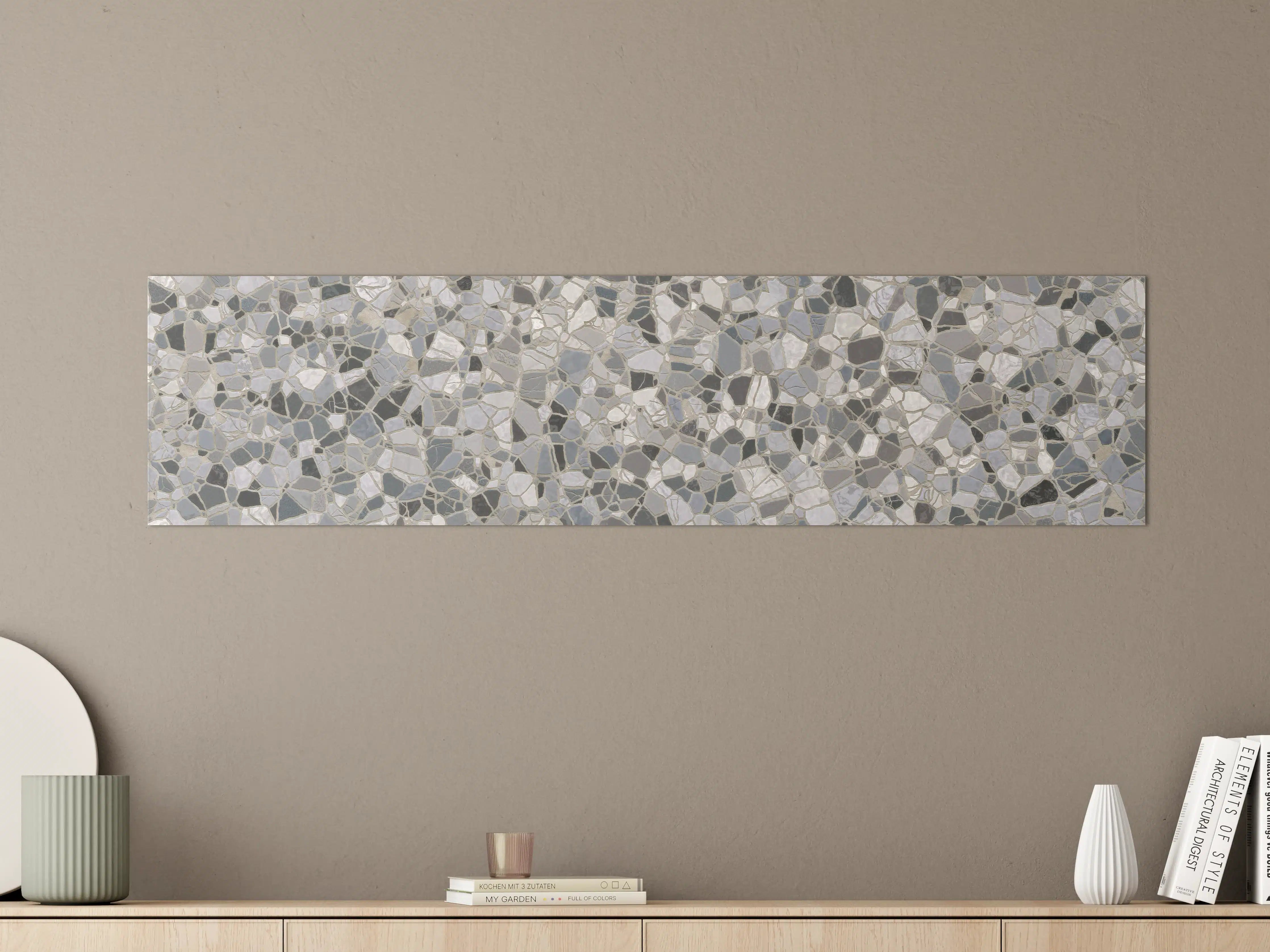 Große Wandbilder - Helles Marmor-Muster mit Grauakzenten