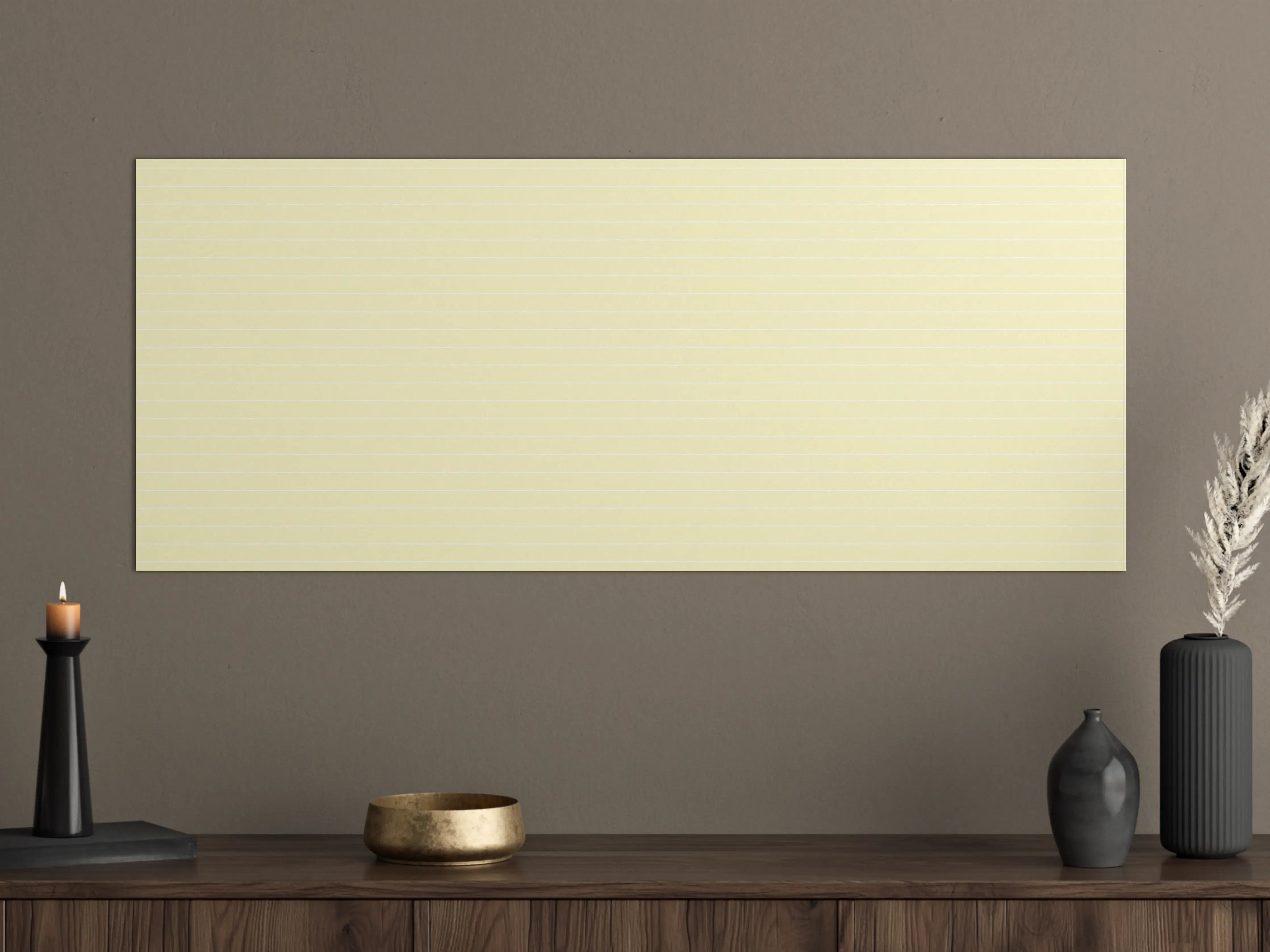 Große Wandbilder - Helles, cremefarbenes Wandbild mit subtiler Textur
