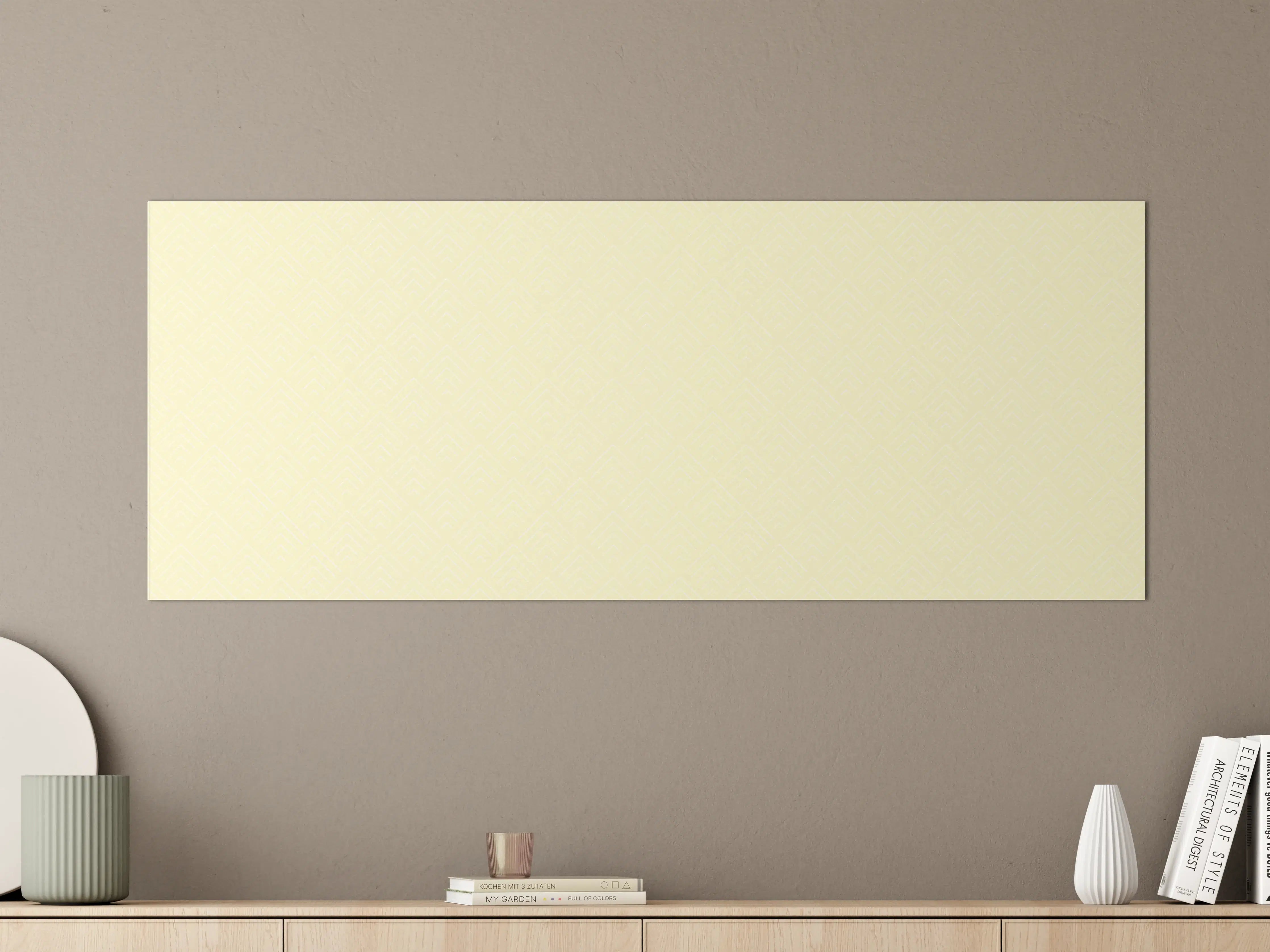 Große Wandbilder - Helles, elegantes Wandbild mit dezenter Struktur