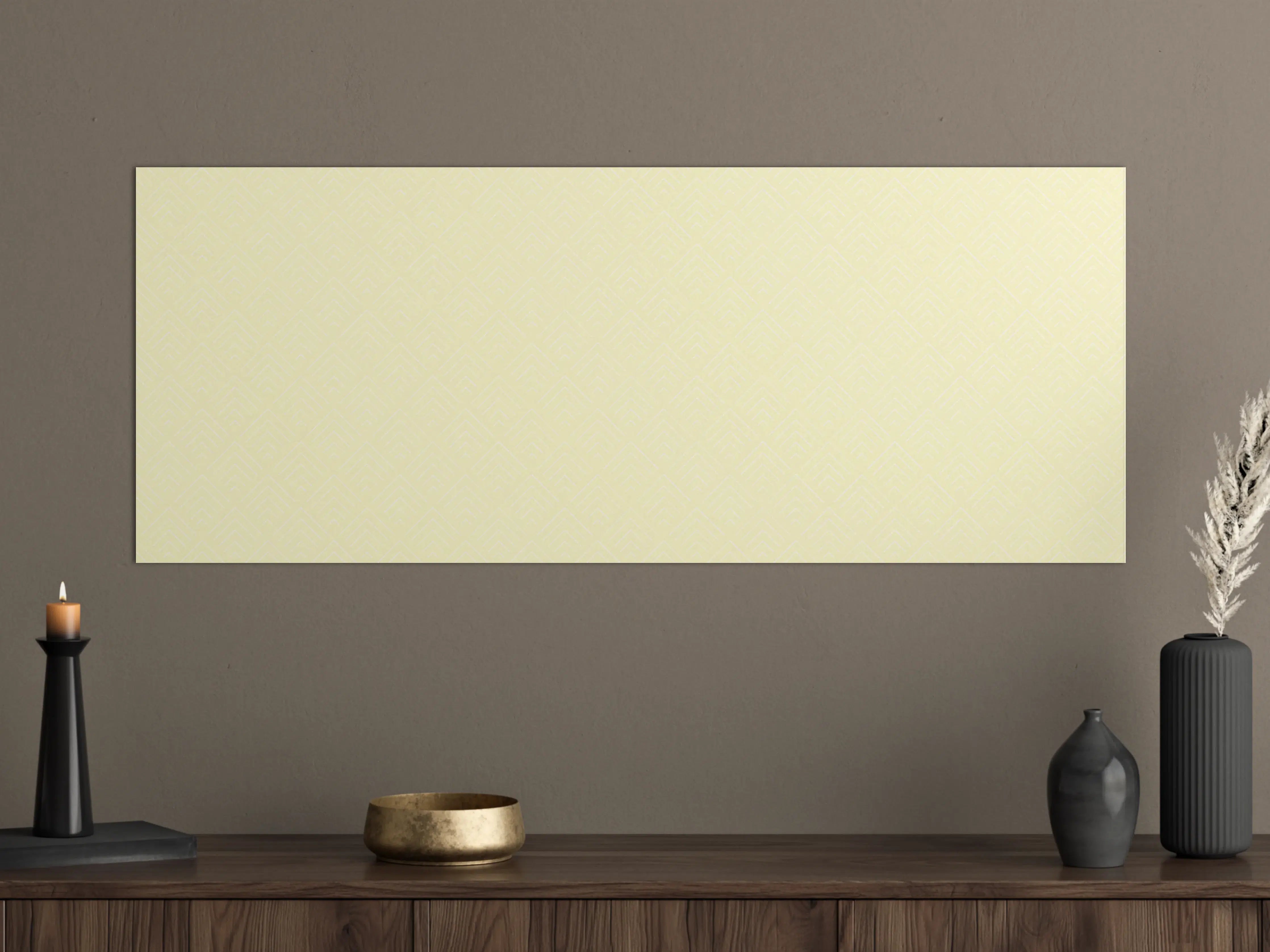 Große Wandbilder - Helles, elegantes Wandbild mit dezenter Struktur