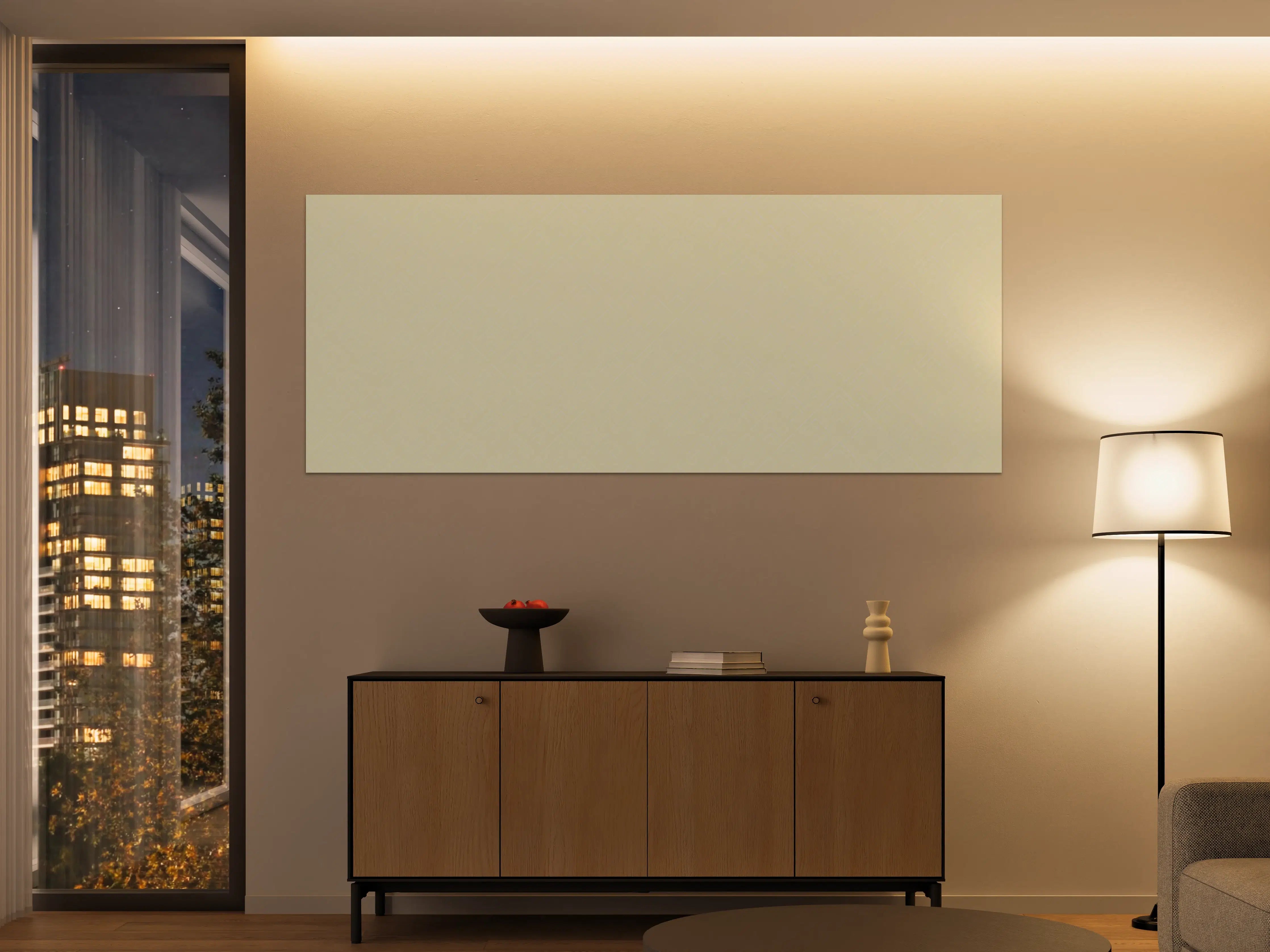 Große Wandbilder - Helles, elegantes Wandbild mit dezenter Struktur