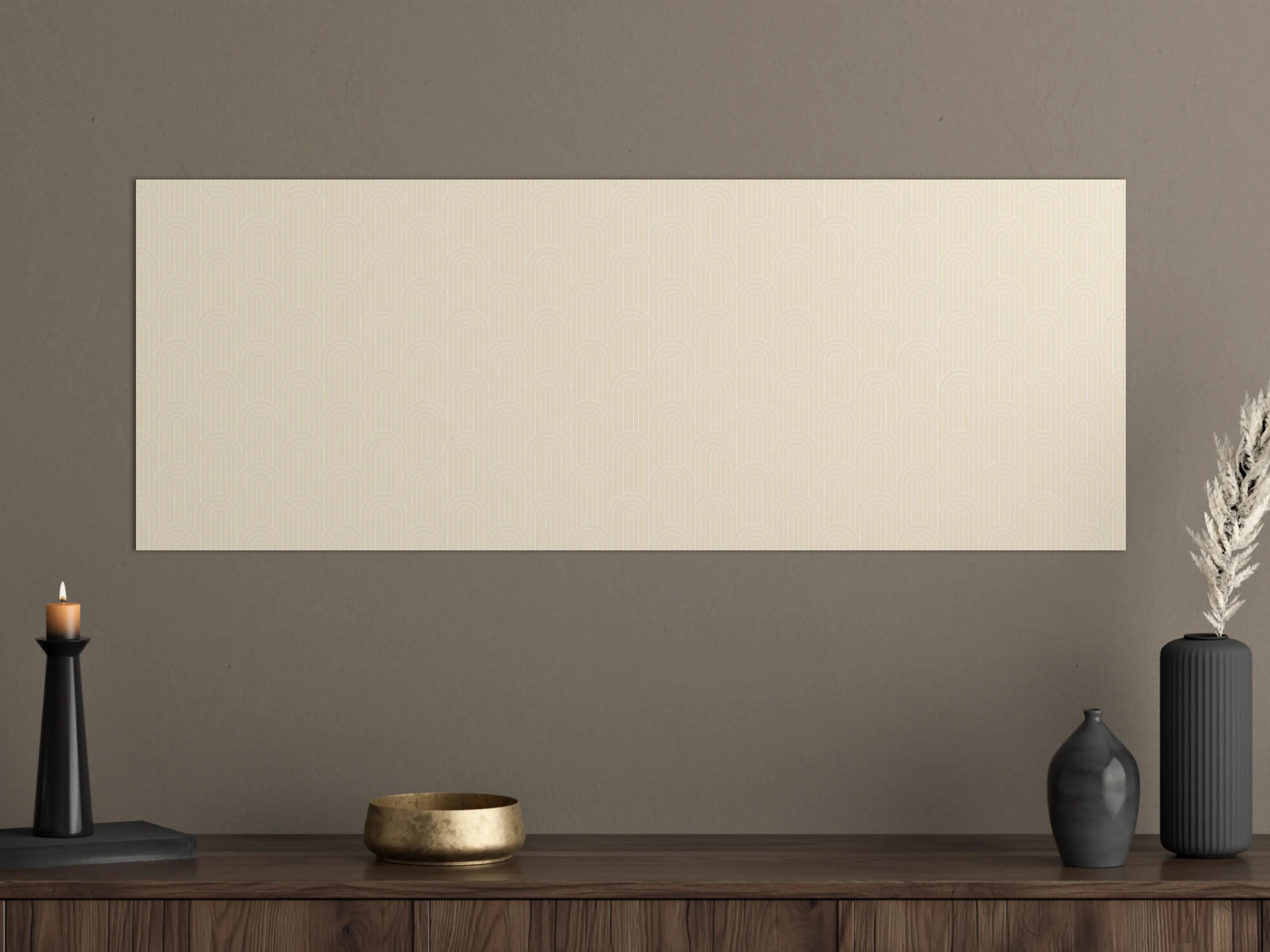Große Wandbilder - Helles, minimalistisches Wandbild mit Creme-Tönen
